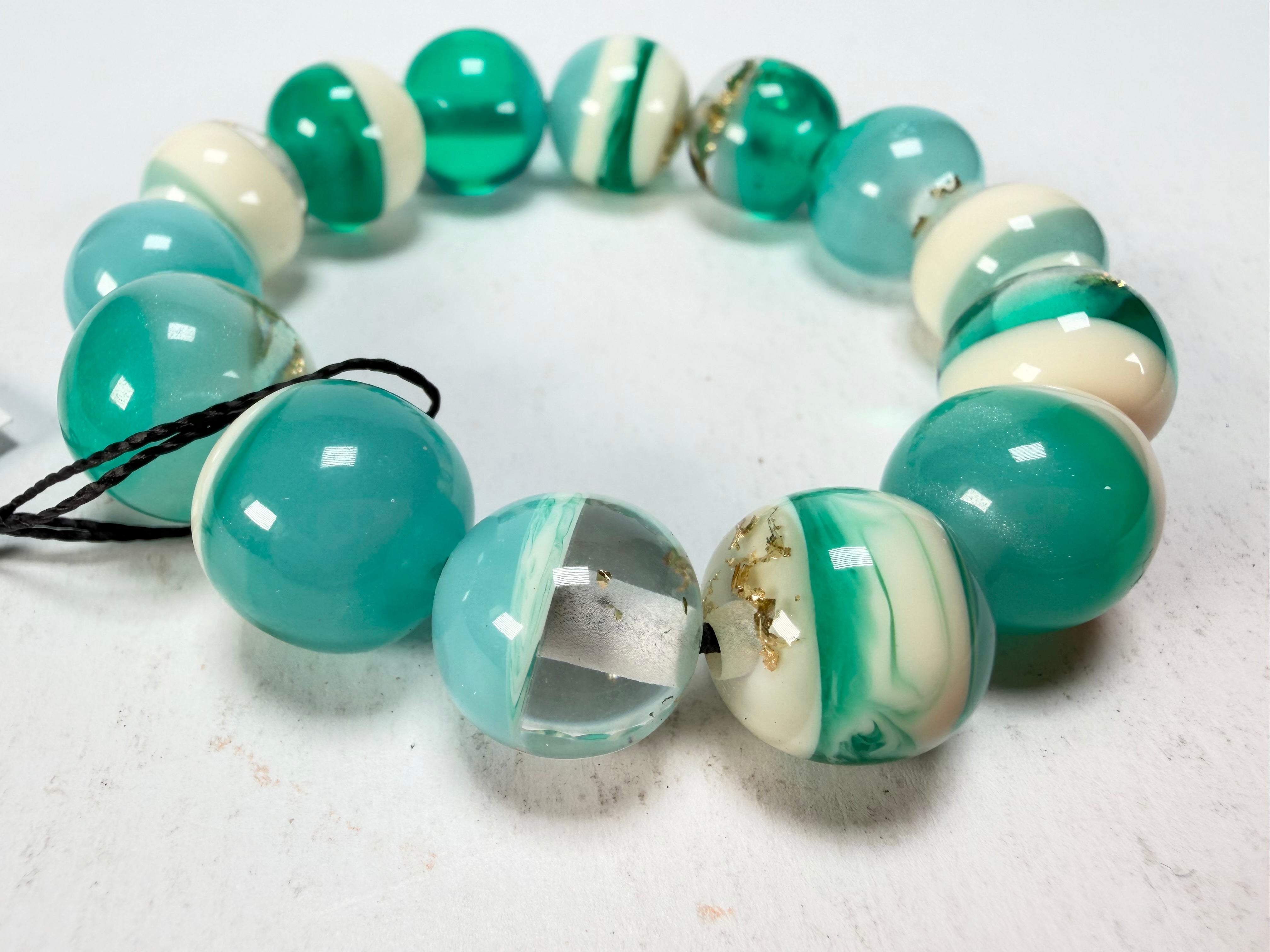 Sobral - Planets "Orbitalis" Neptune Elasticated Resin Bracelet ( 005454 )
