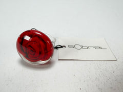 Sobral - Roses "Dukat" Resin Ring ( 004562 ) - Size UK O / US 7