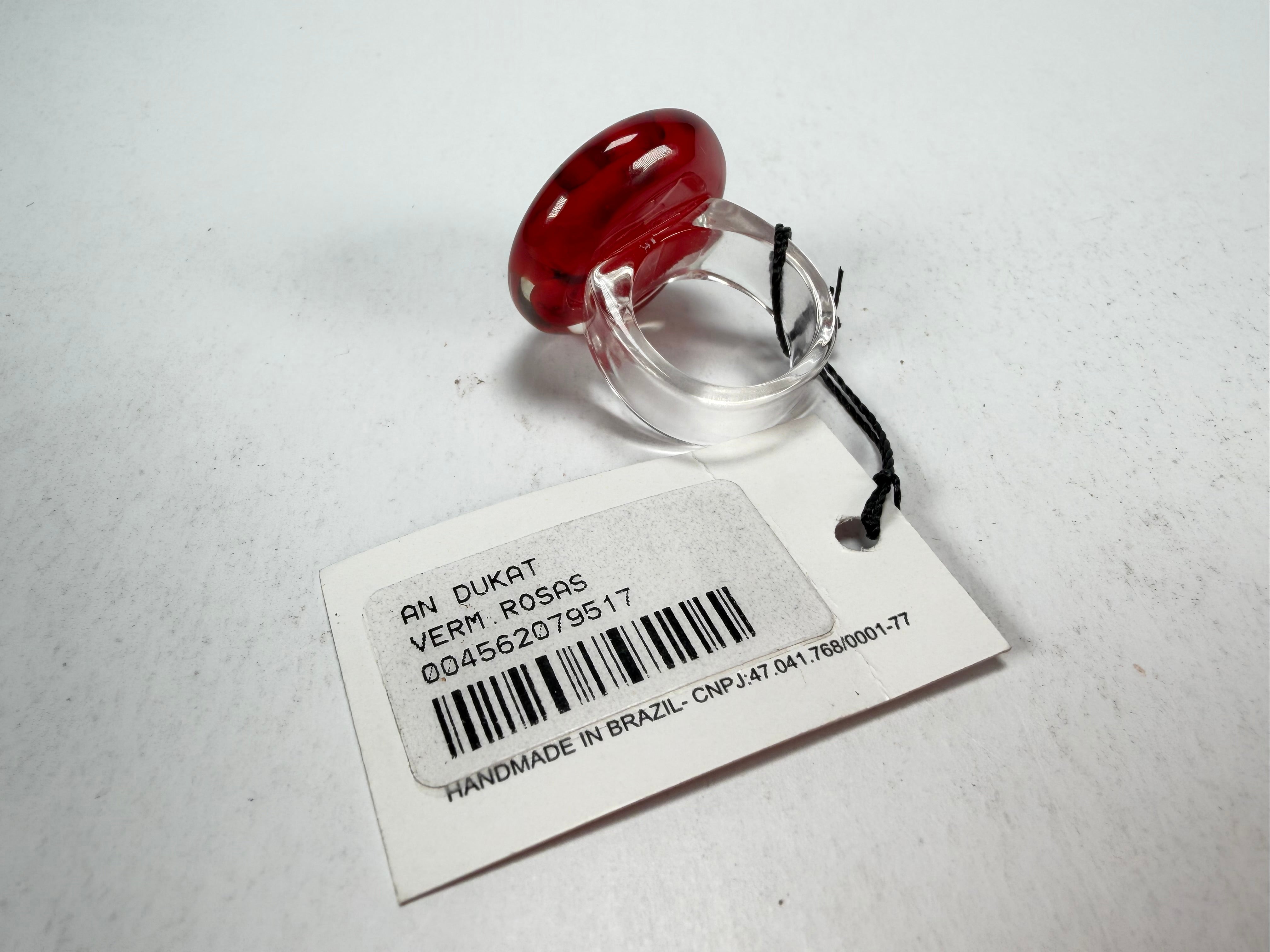 Sobral - Roses "Dukat" Resin Ring ( 004562 ) - Size UK O / US 7