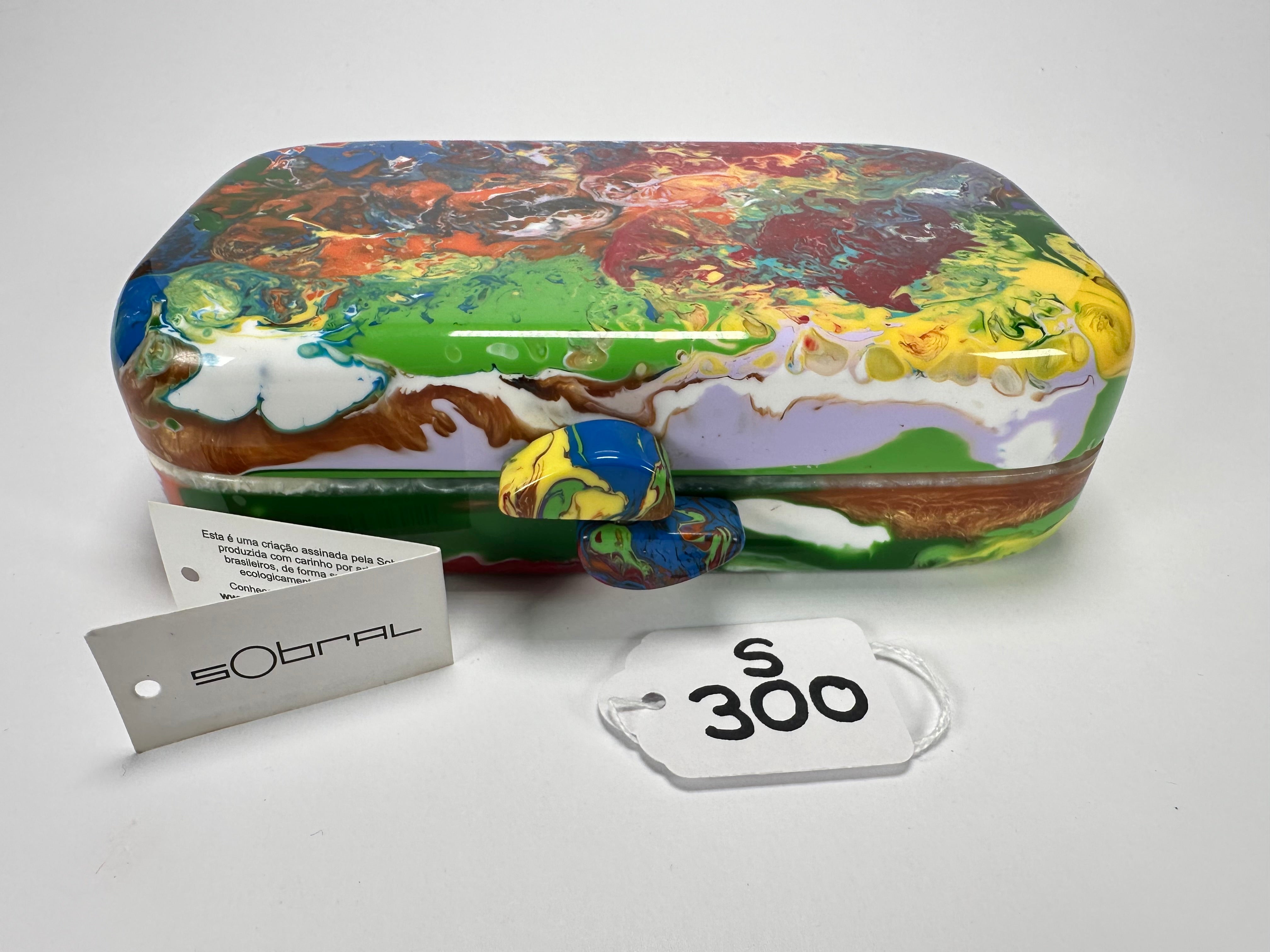 Sobral - Multi-Colour "Linda Purse" Pollock Resin Clutch Bag ( 005290 )