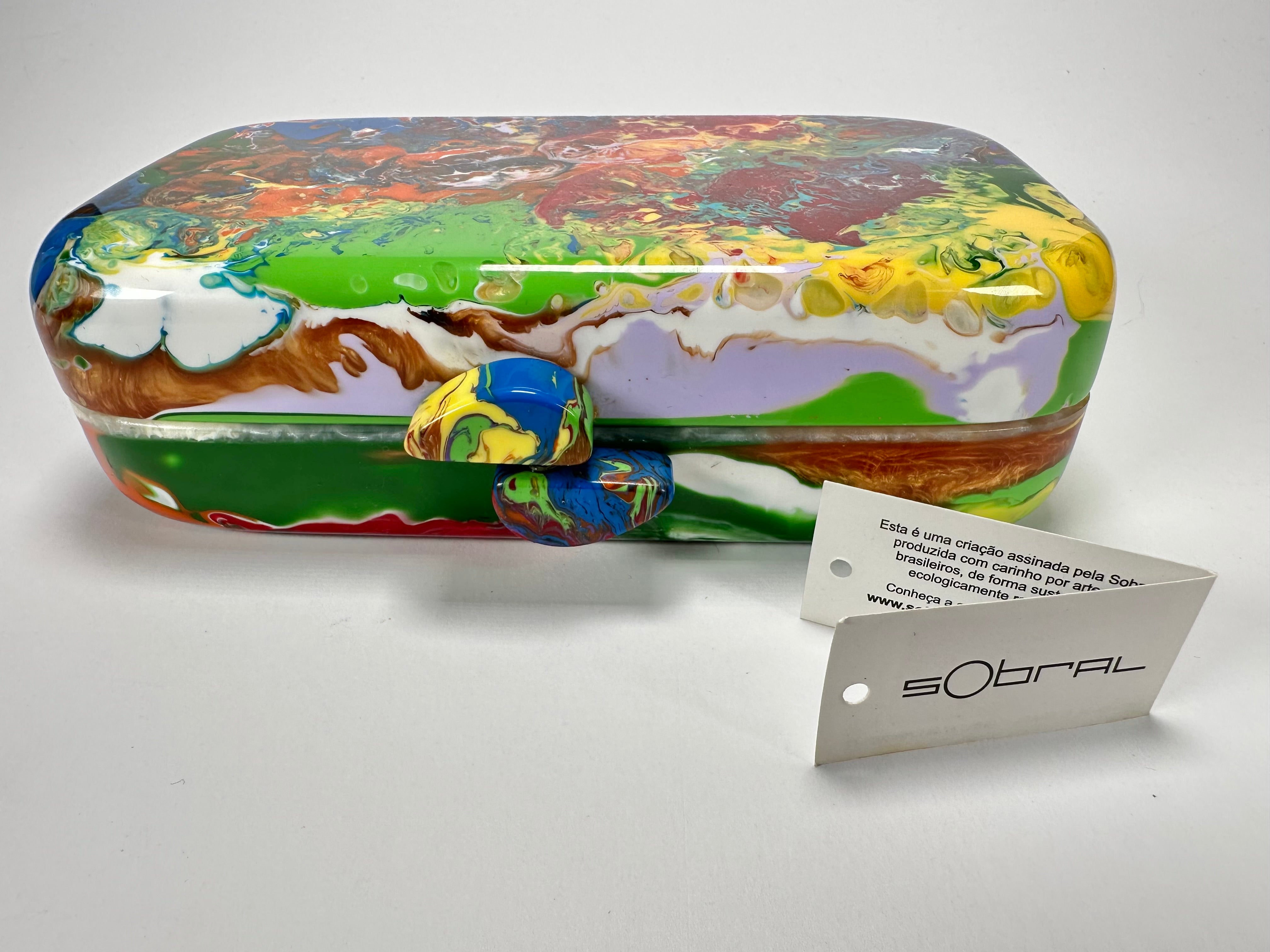 Sobral - Multi-Colour "Linda Purse" Pollock Resin Clutch Bag ( 005290 )