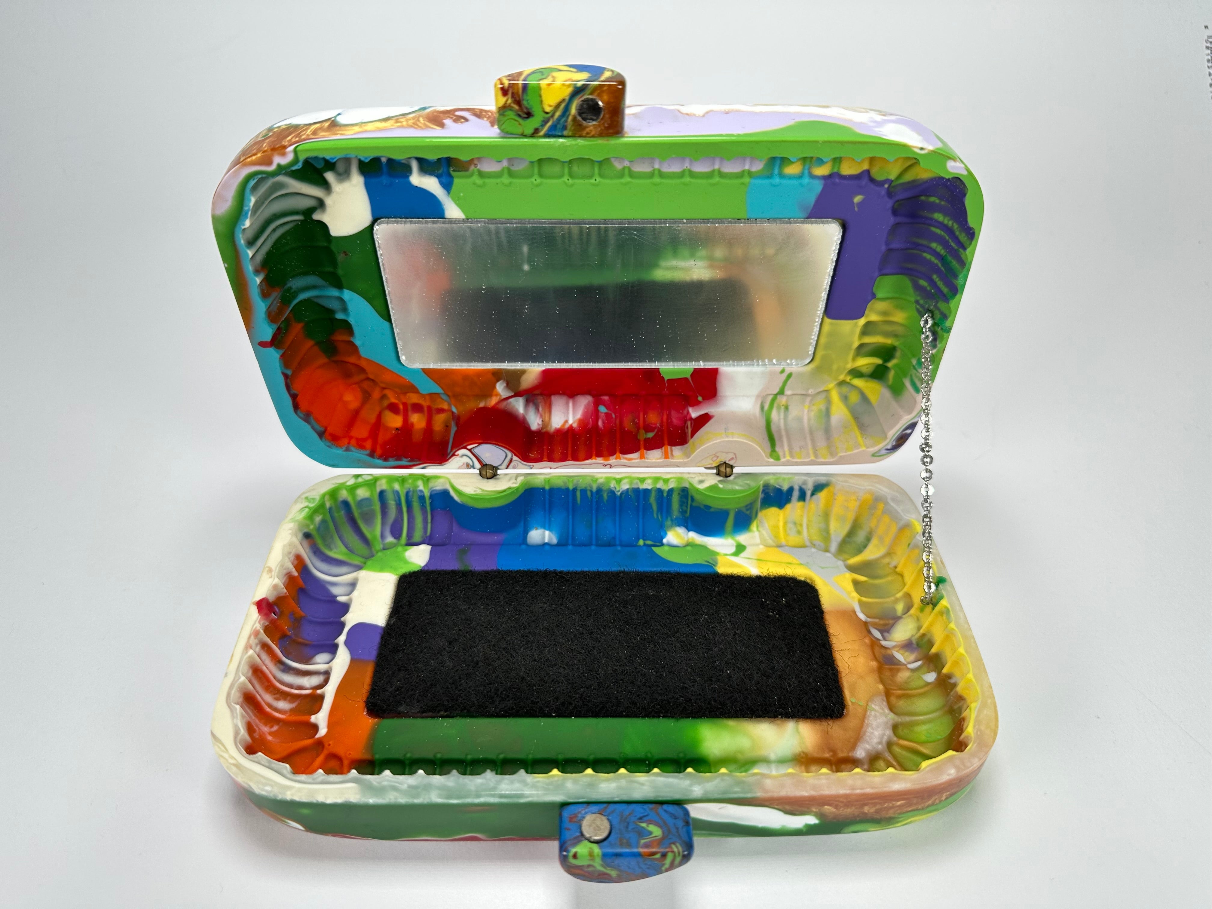 Sobral - Multi-Colour "Linda Purse" Pollock Resin Clutch Bag ( 005290 )