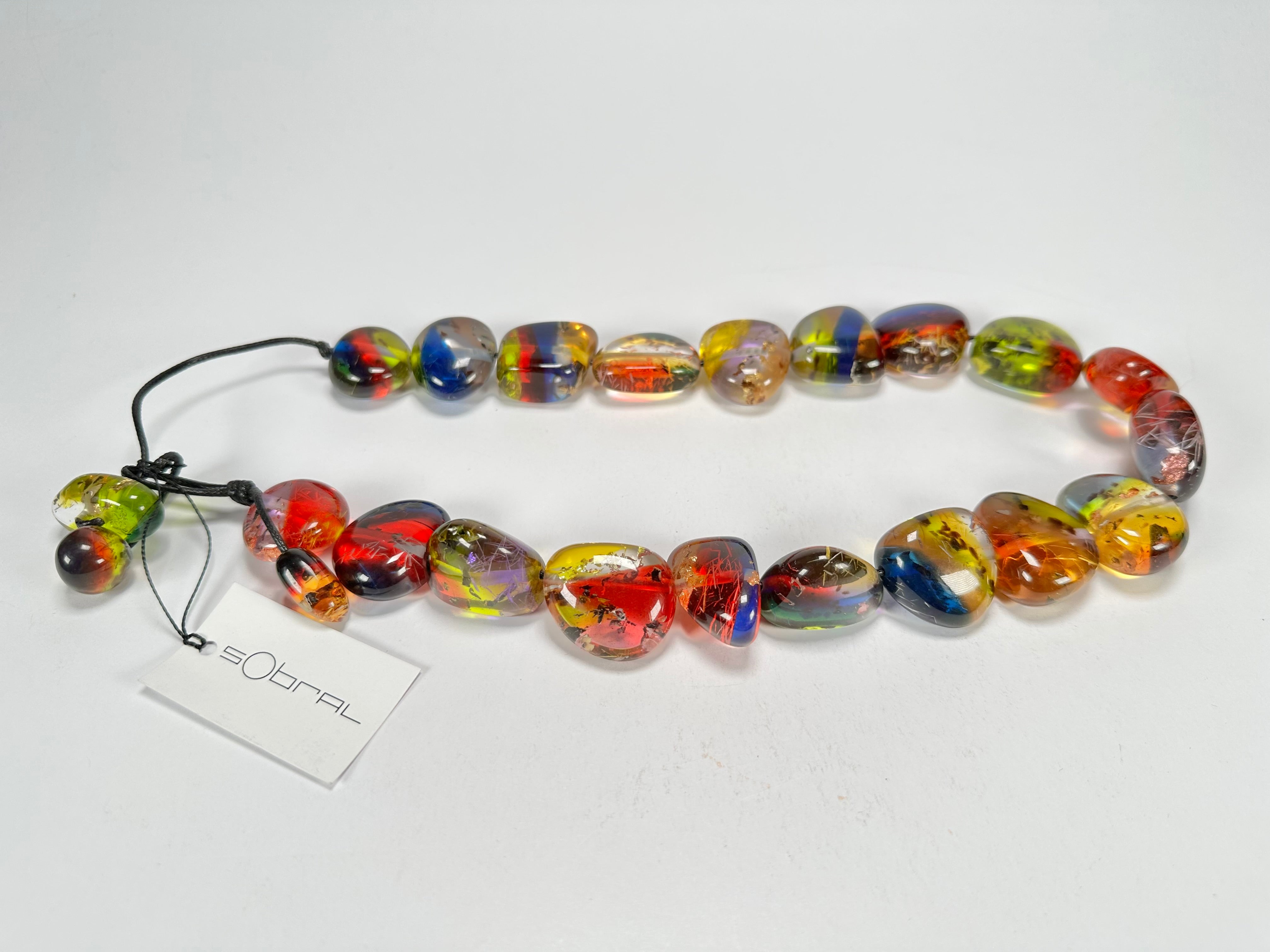 Sobral - Sobralita "Studio Pebbles" Resin Necklace ( 005224 )