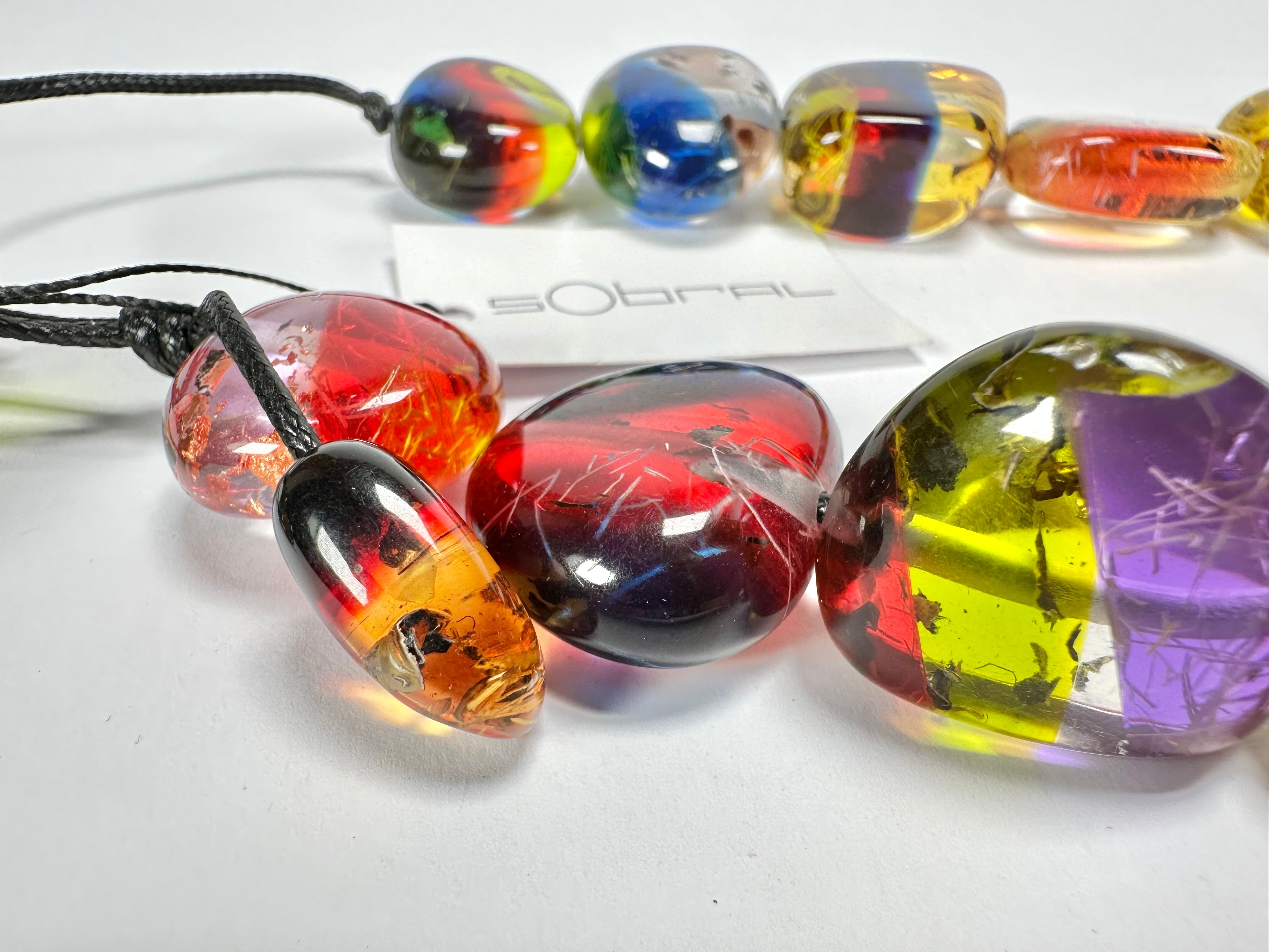 Sobral - Sobralita "Studio Pebbles" Resin Necklace ( 005224 )