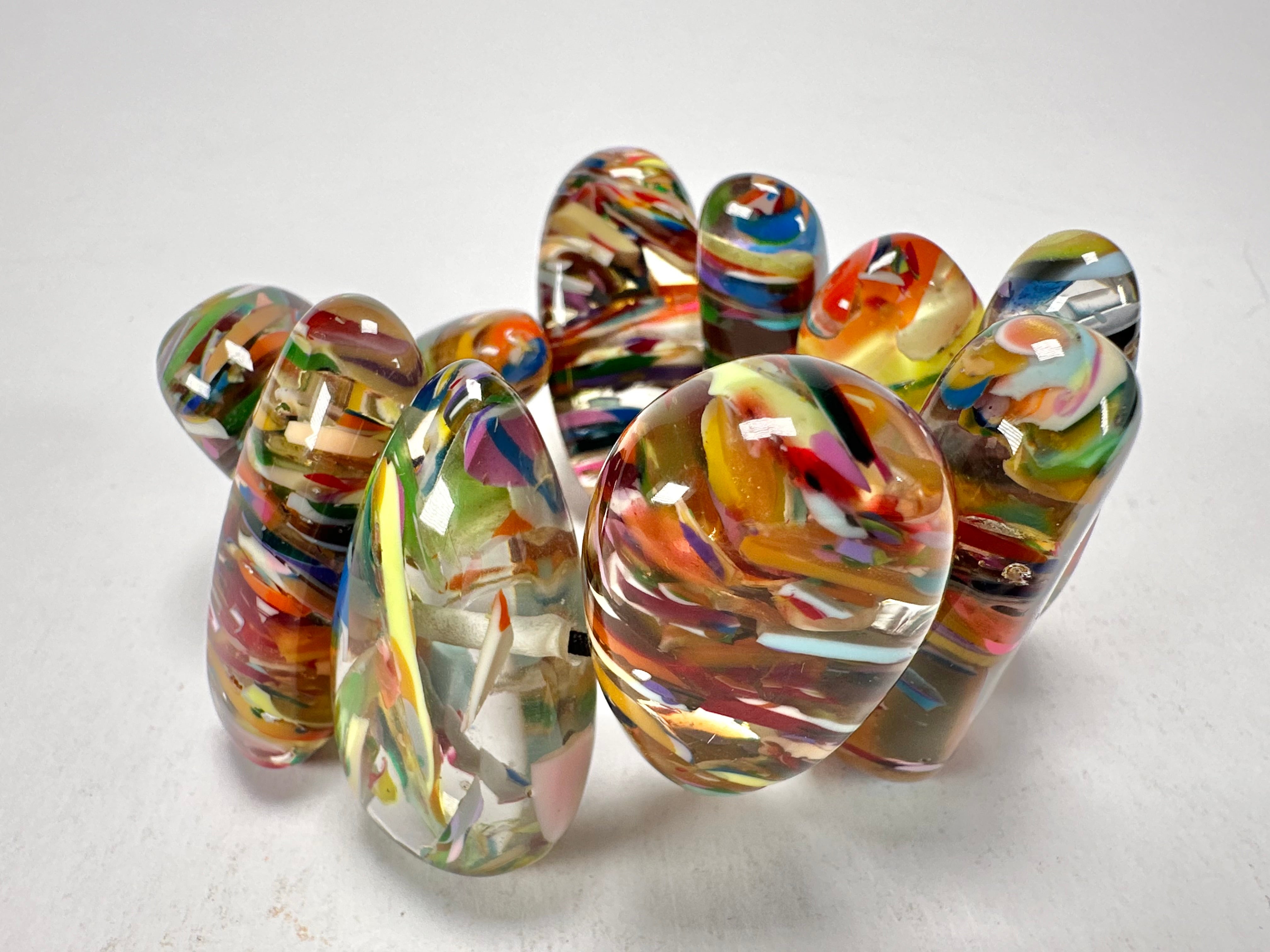 Sobral - Baru "Onda" Elasticated Resin Bracelet ( 005329 )