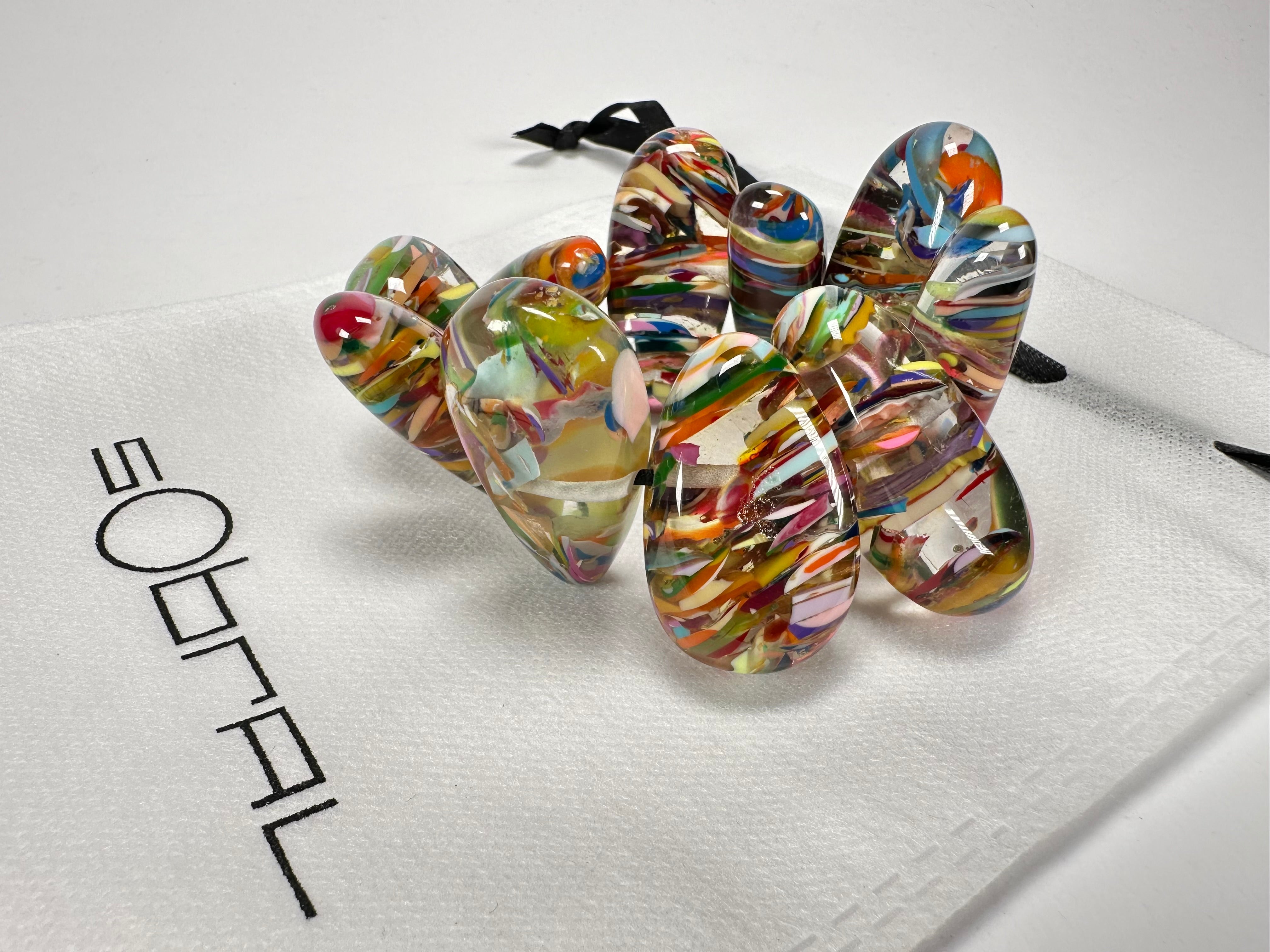 Sobral - Baru "Onda" Elasticated Resin Bracelet ( 005329 )