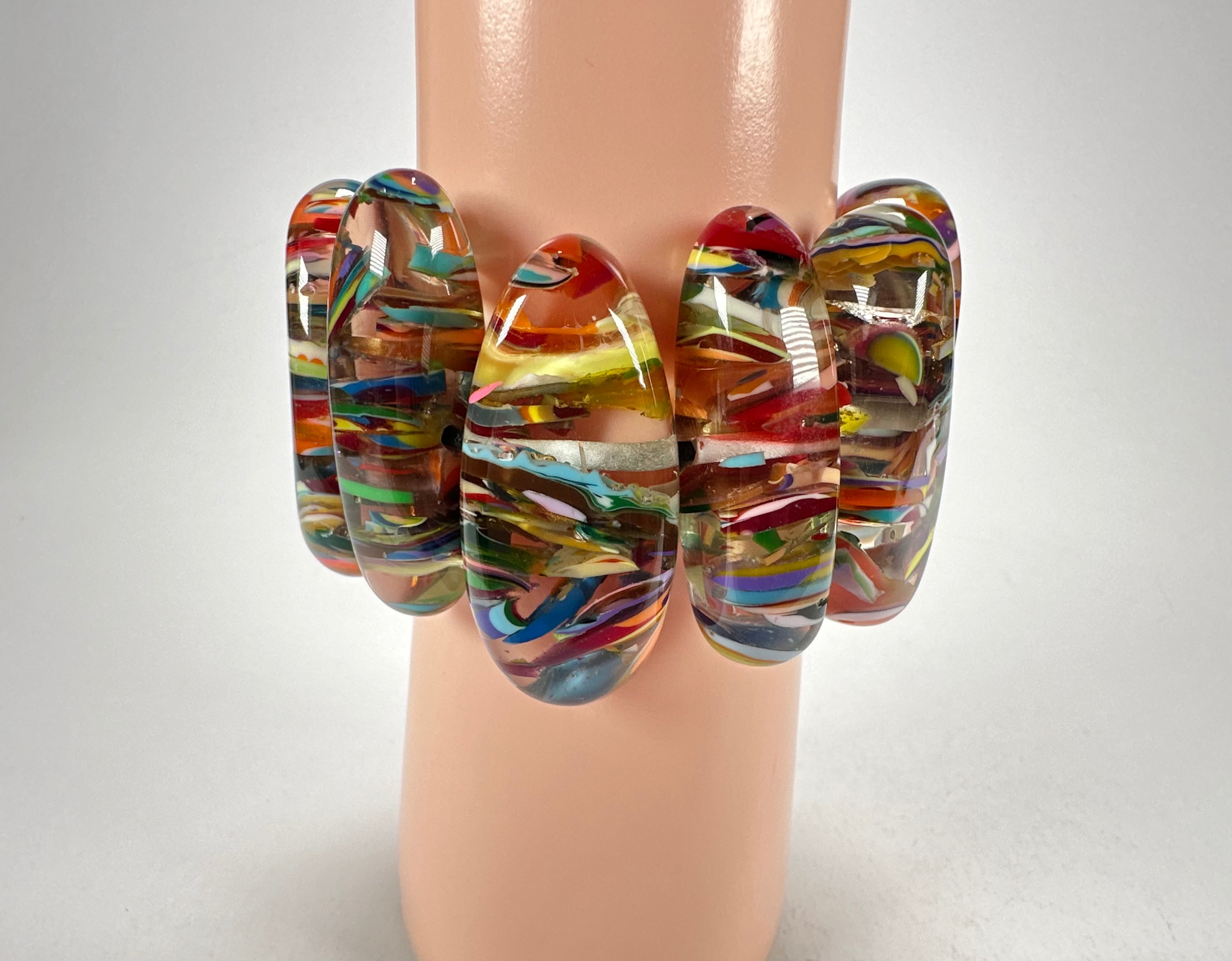 Sobral - Baru "Onda" Elasticated Resin Bracelet ( 005329 )