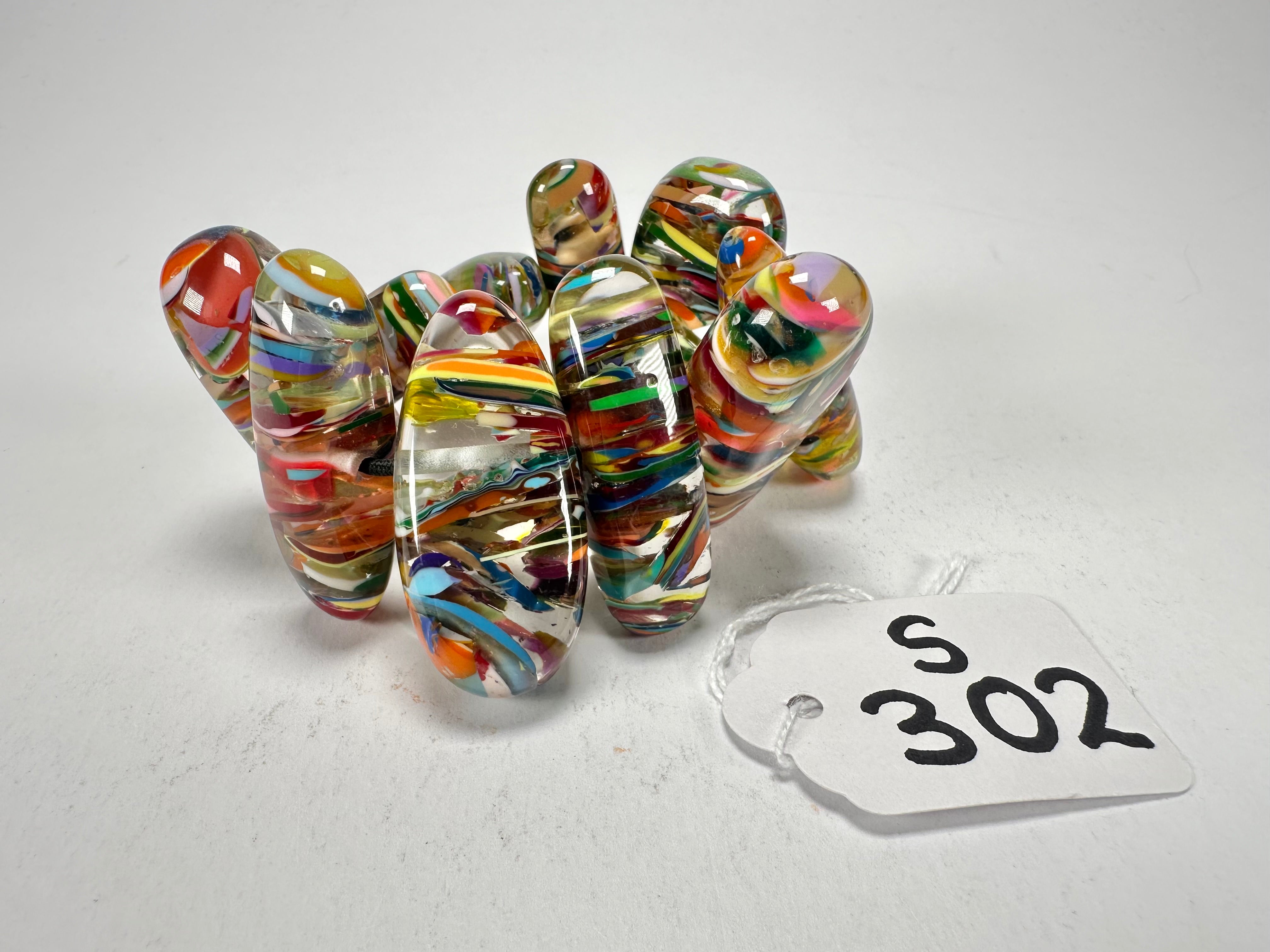 Sobral - Baru "Onda" Elasticated Resin Bracelet ( 005329 )