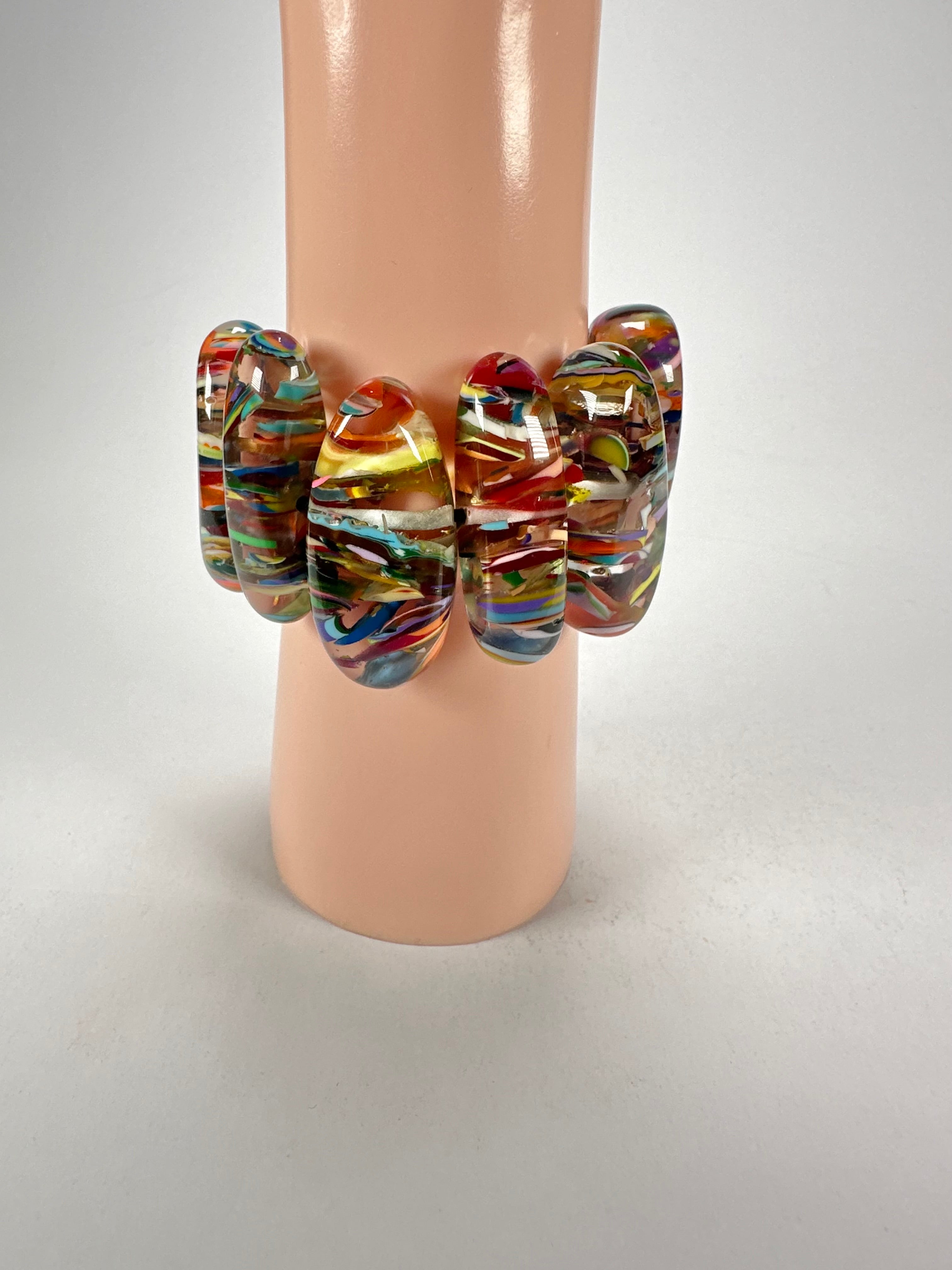 Sobral - Baru "Onda" Elasticated Resin Bracelet ( 005329 )