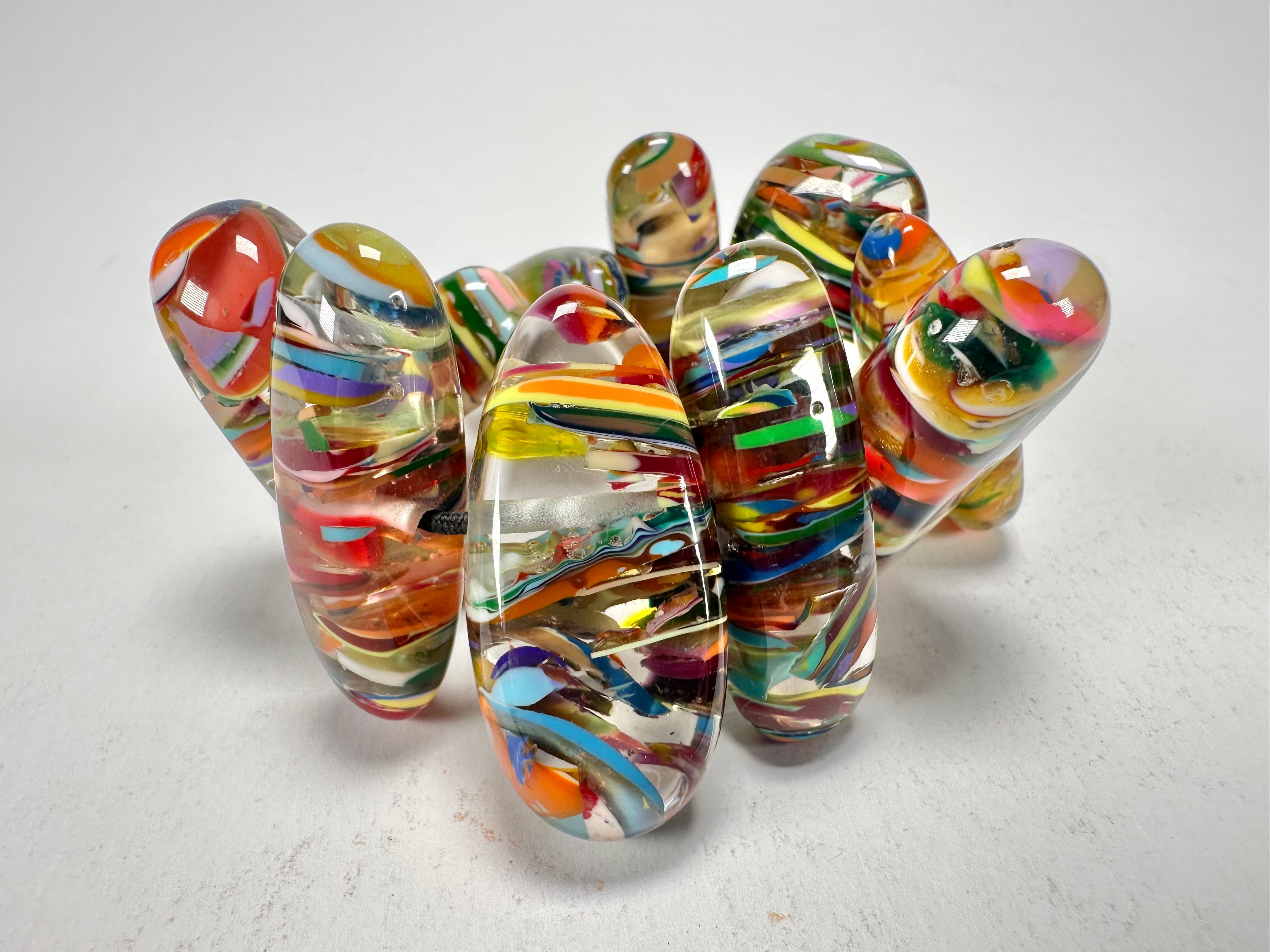 Sobral - Baru "Onda" Elasticated Resin Bracelet ( 005329 )