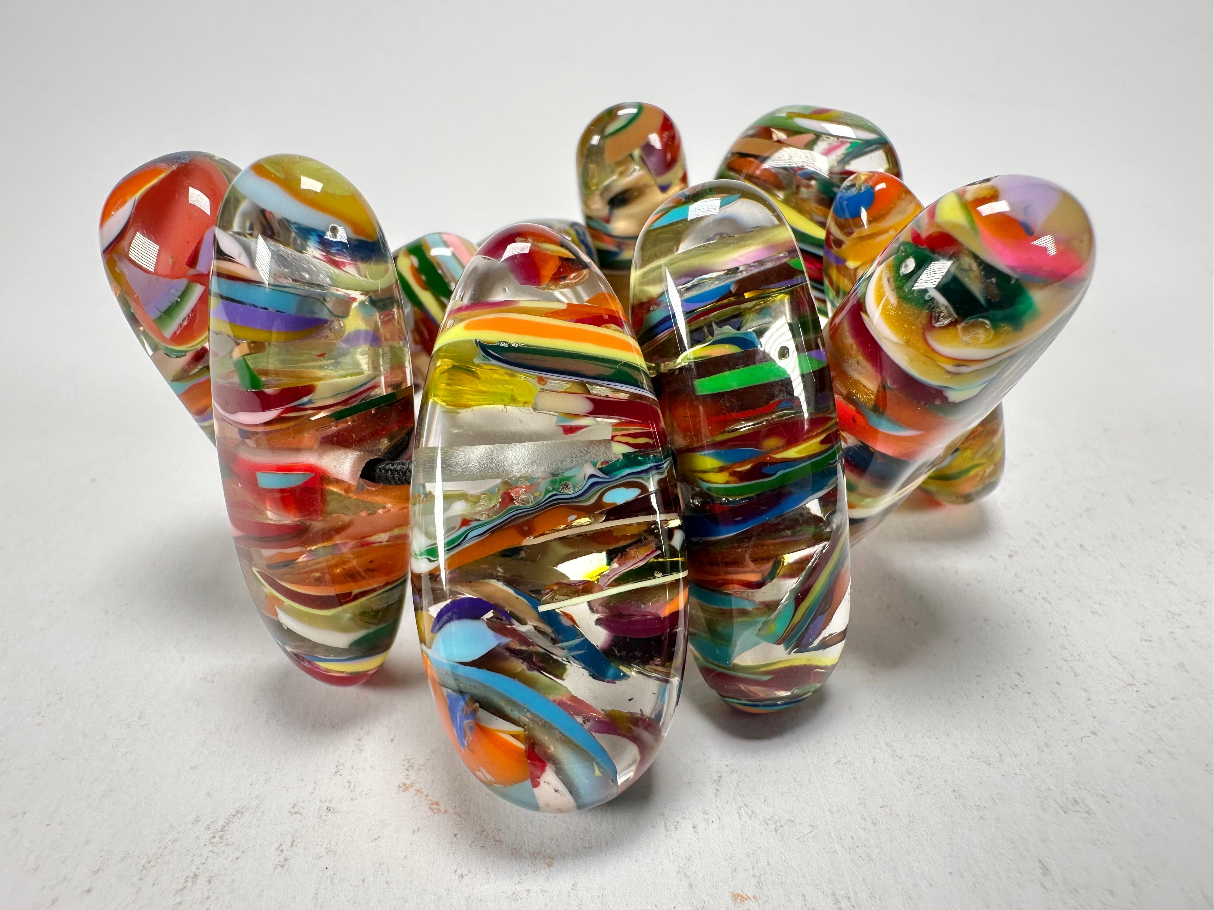 Sobral - Baru "Onda" Elasticated Resin Bracelet ( 005329 )