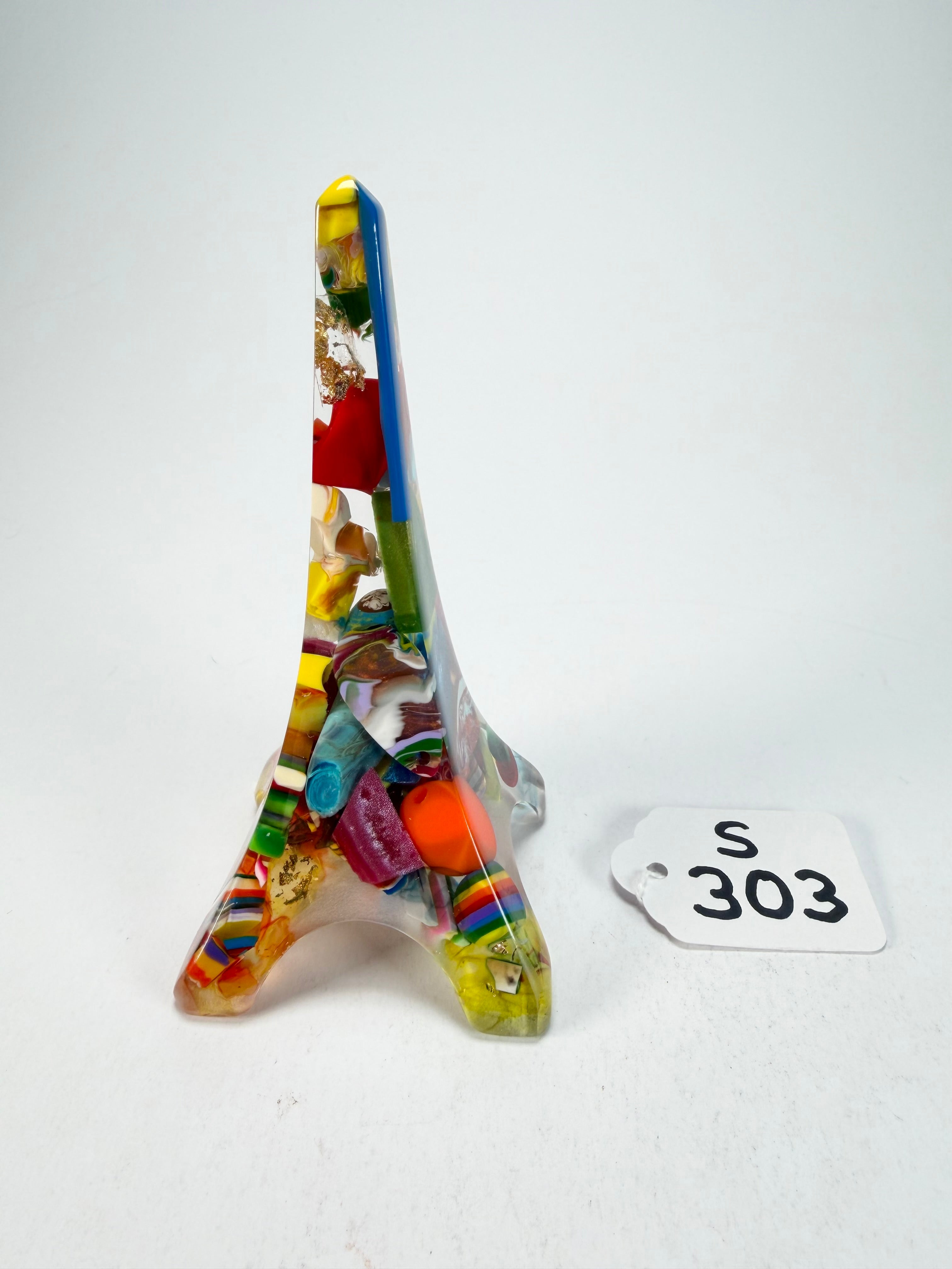Sobral - Landmark "Eiffel Tower" Past Present Medium 14cm Statue Ornament ( 003290 )