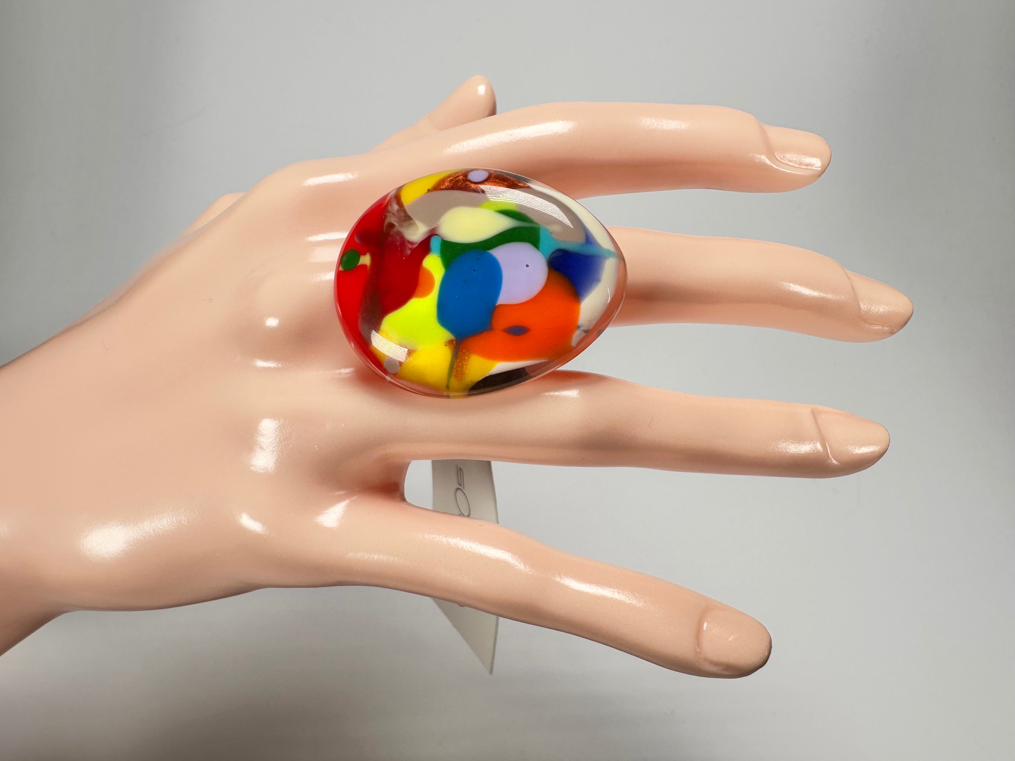 Sobral - Nuage "Poesia" Resin Ring ( 003597 ) - Size UK P / US 8