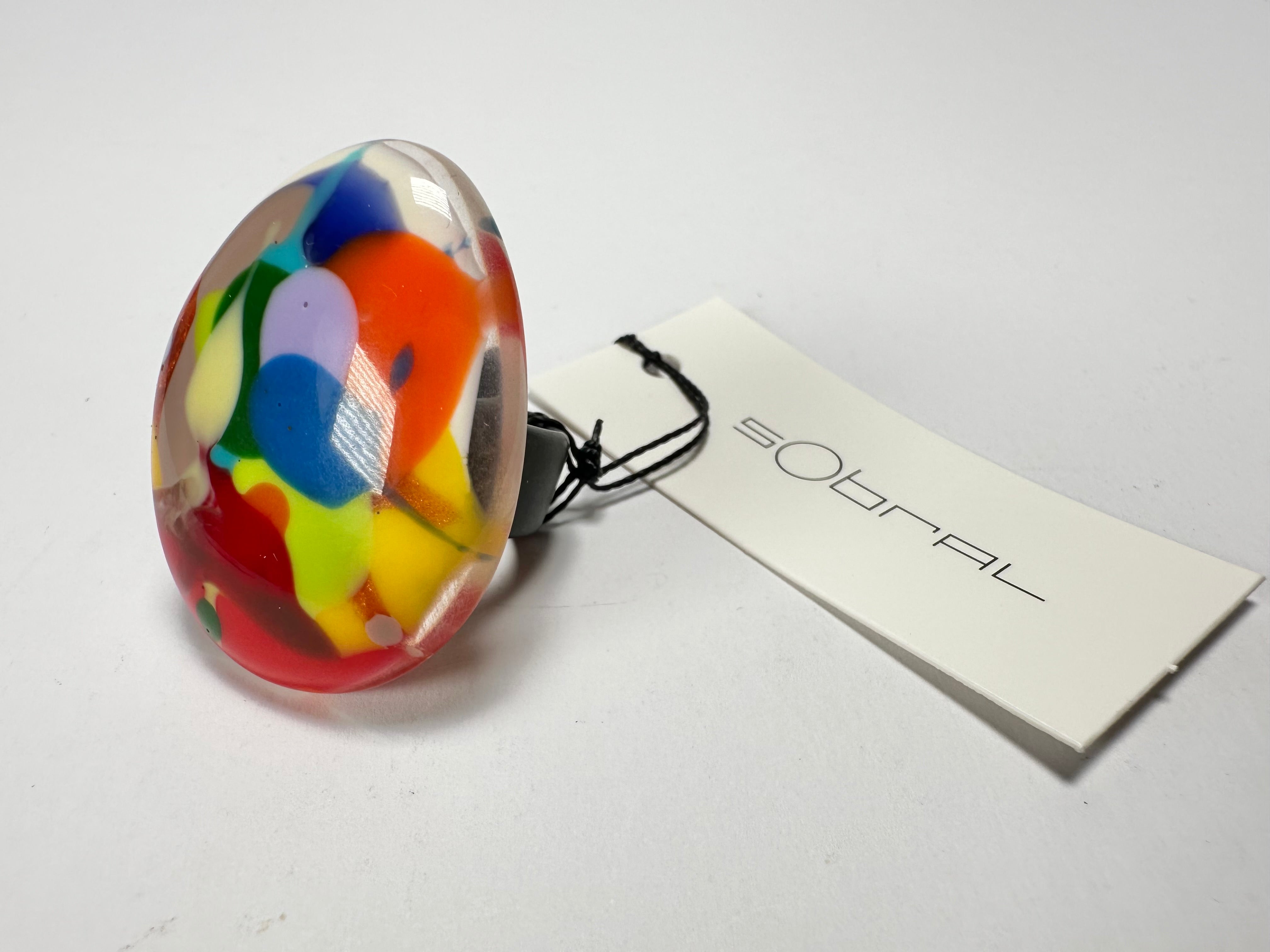 Sobral - Nuage "Poesia" Resin Ring ( 003597 ) - Size UK P / US 8