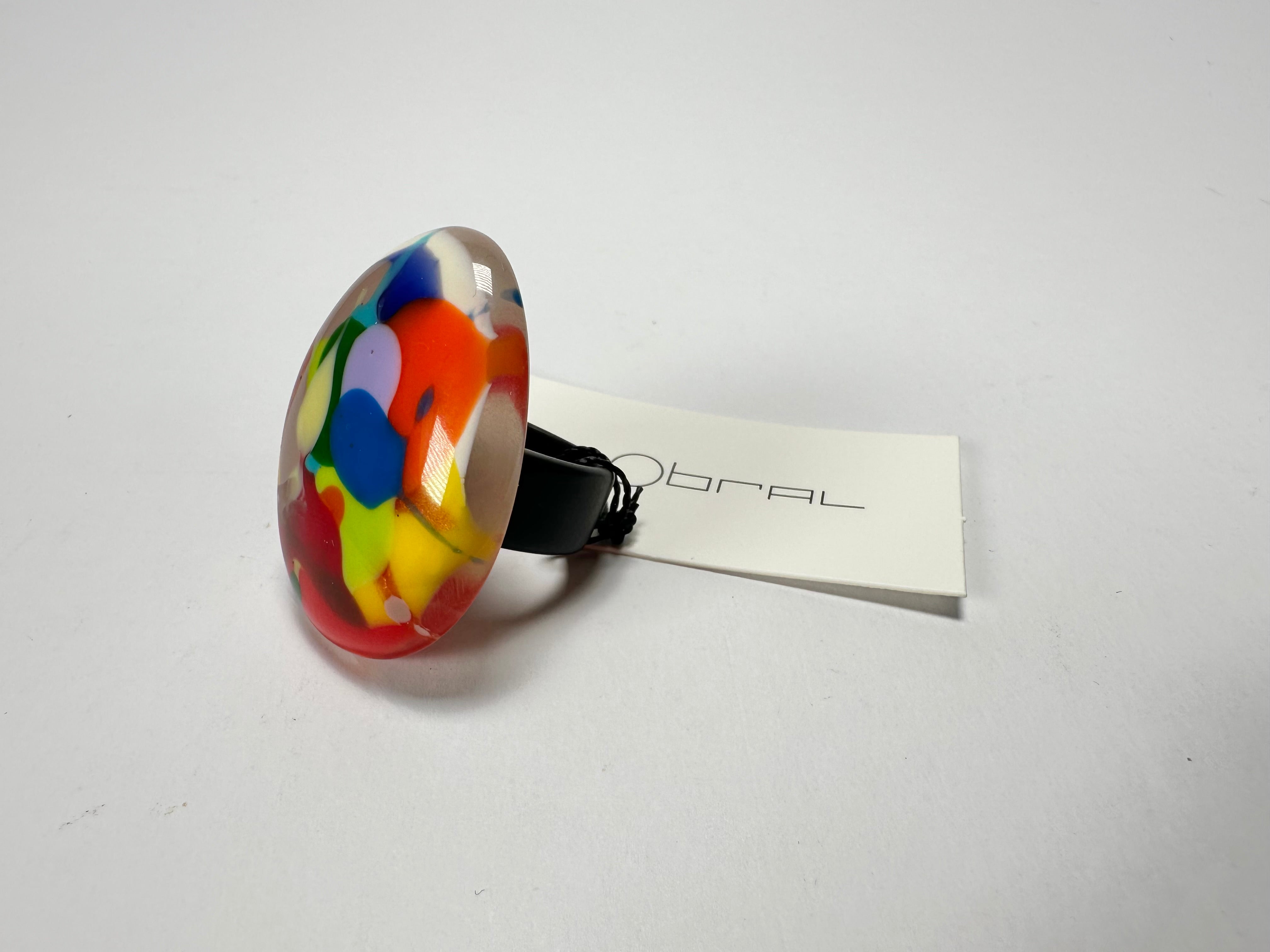 Sobral - Nuage "Poesia" Resin Ring ( 003597 ) - Size UK P / US 8
