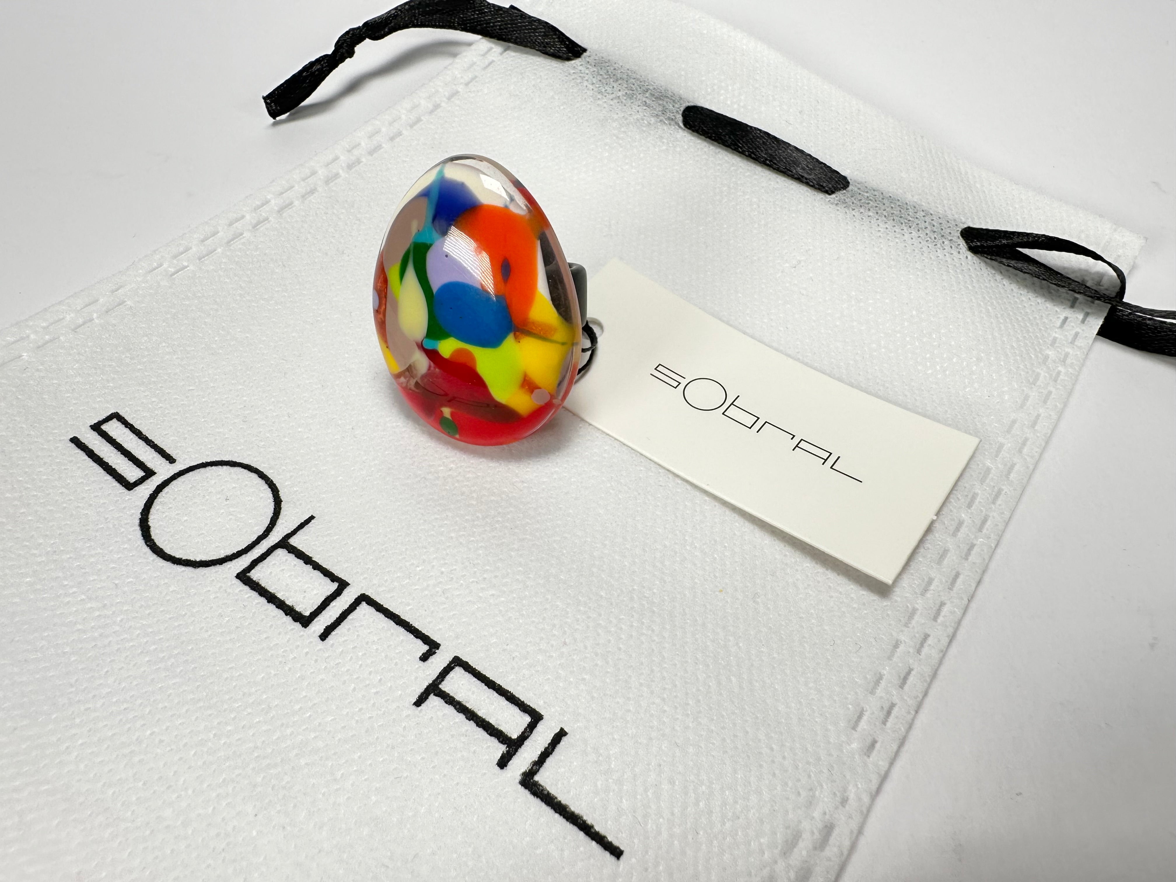 Sobral - Nuage "Poesia" Resin Ring ( 003597 ) - Size UK P / US 8