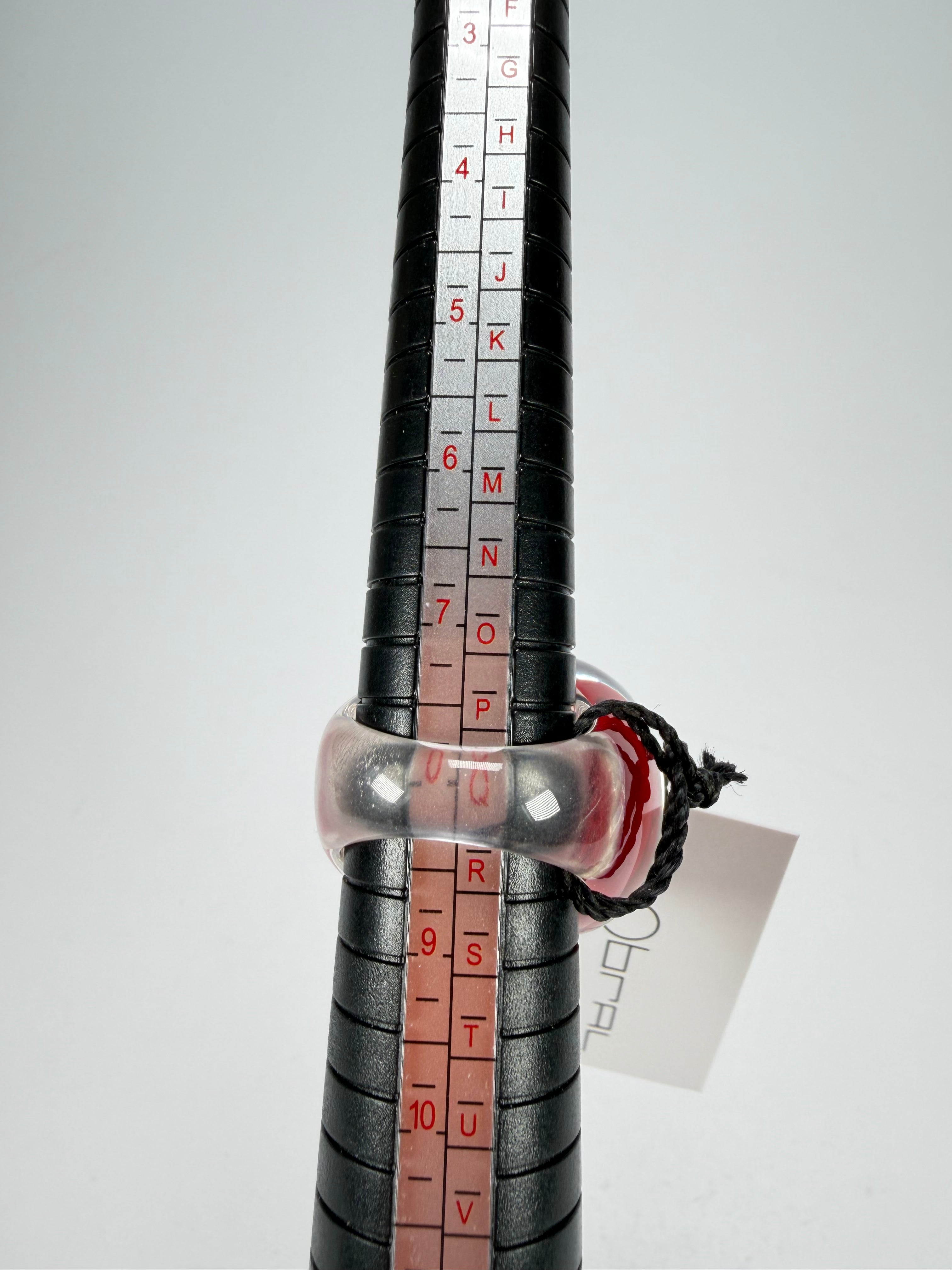 Sobral - Roses "Dukat Inteiro" Resin Ring ( 003852 ) - Size UK Q / US 8