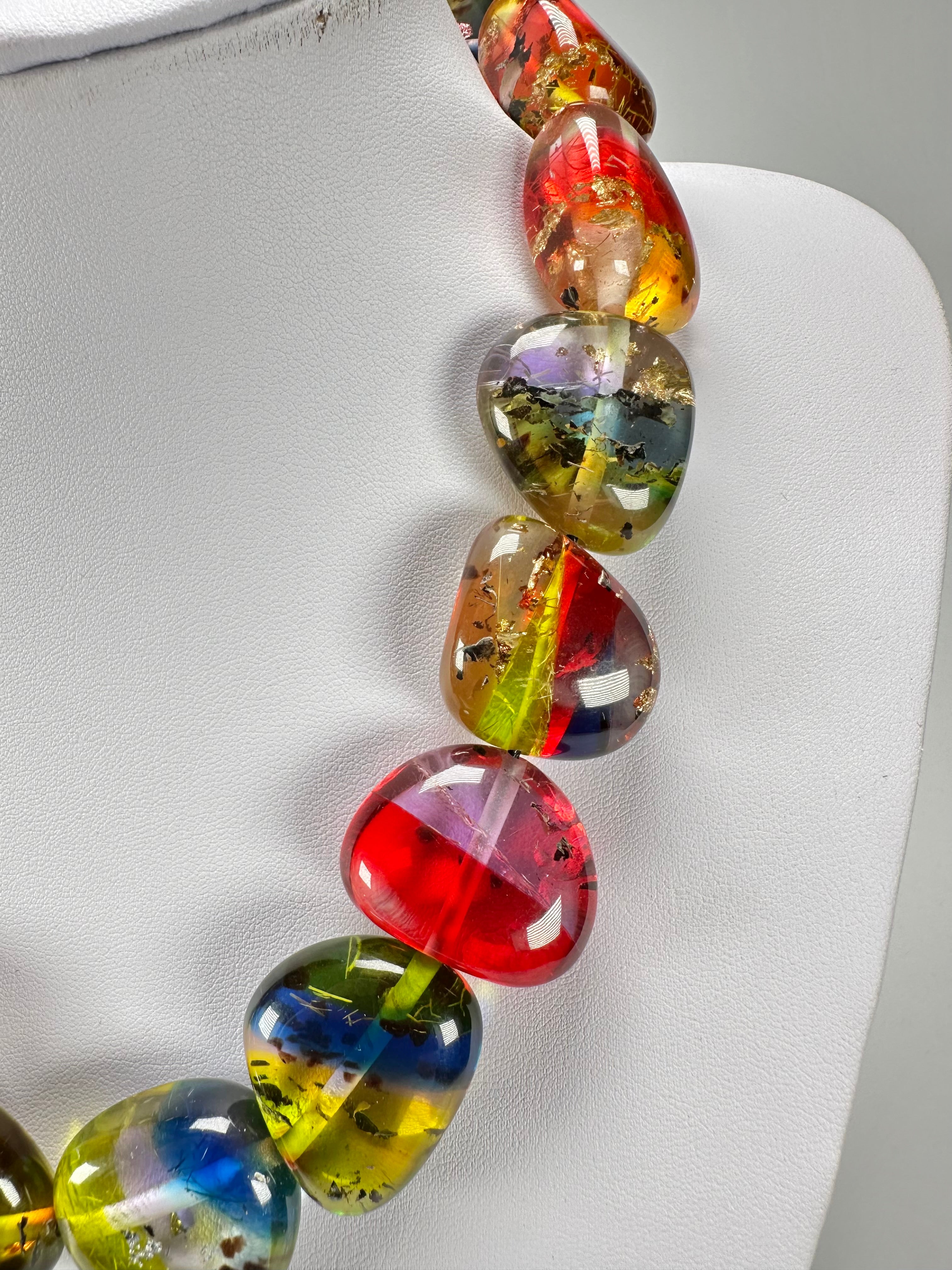 Sobral - Sobralita "Studio Pebbles" Resin Necklace ( 005224 )