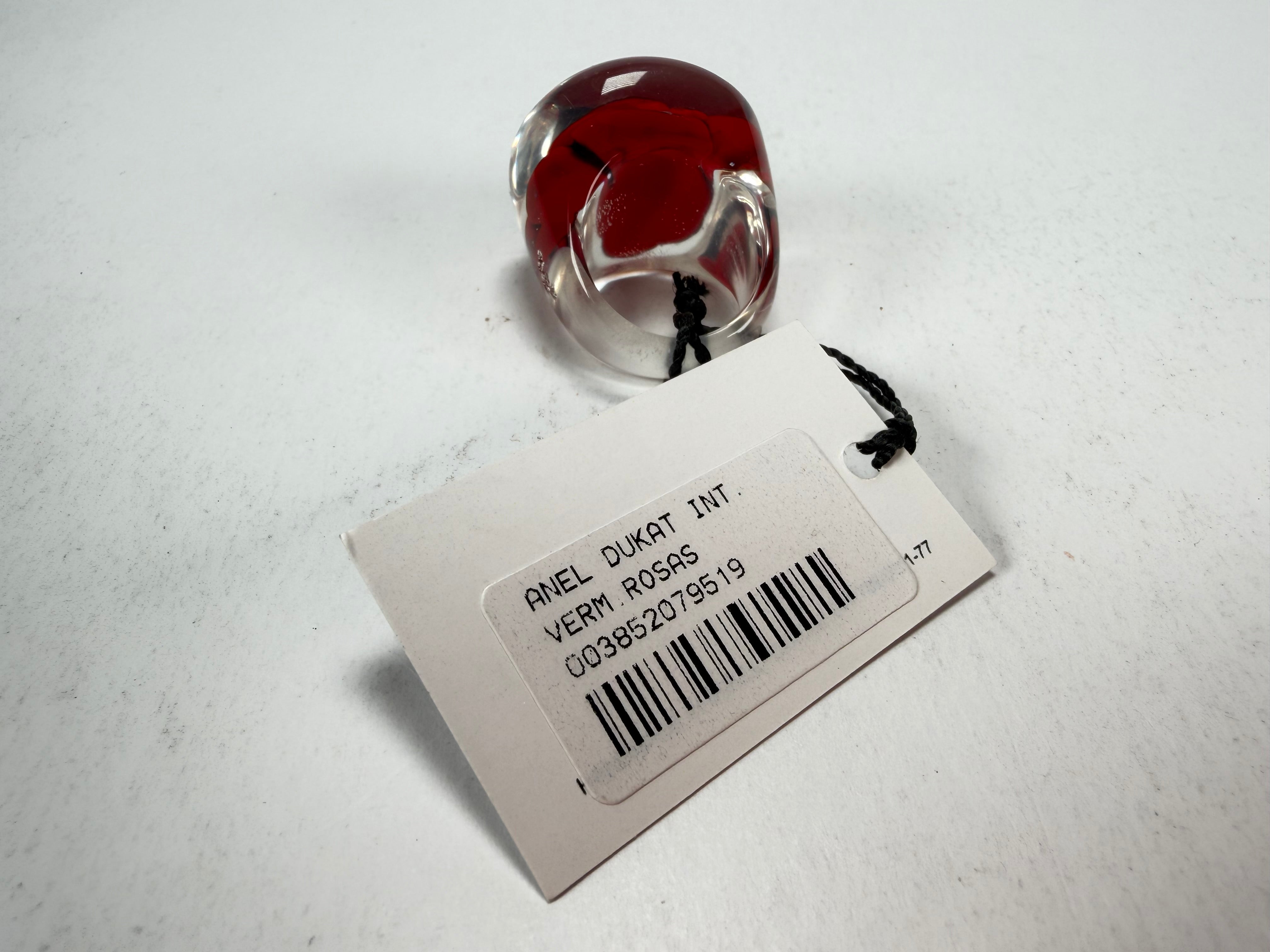 Sobral - Roses "Dukat Inteiro" Resin Ring ( 003852 ) - Size UK Q / US 8