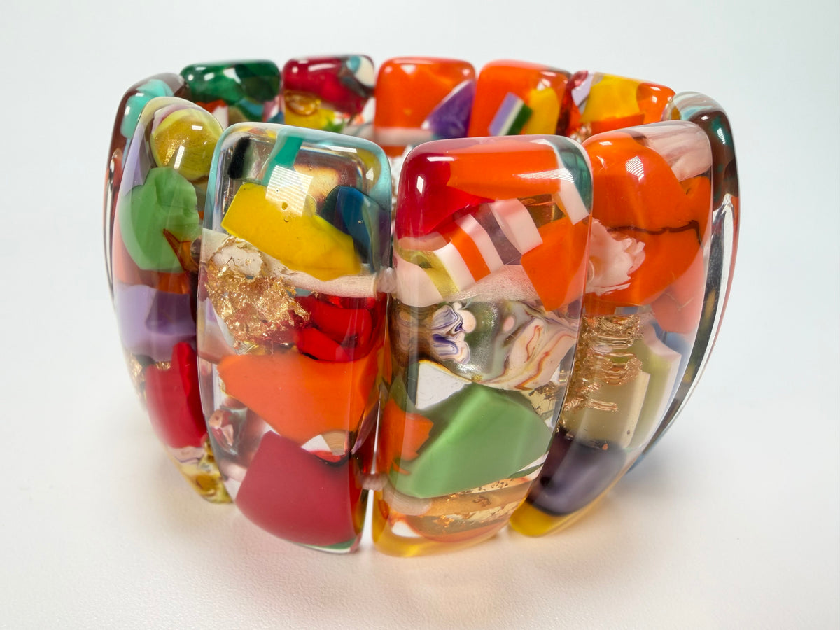 Sobral - Past Present "Sao Conrado" Elasticated Resin Bracelet ( 003283 )