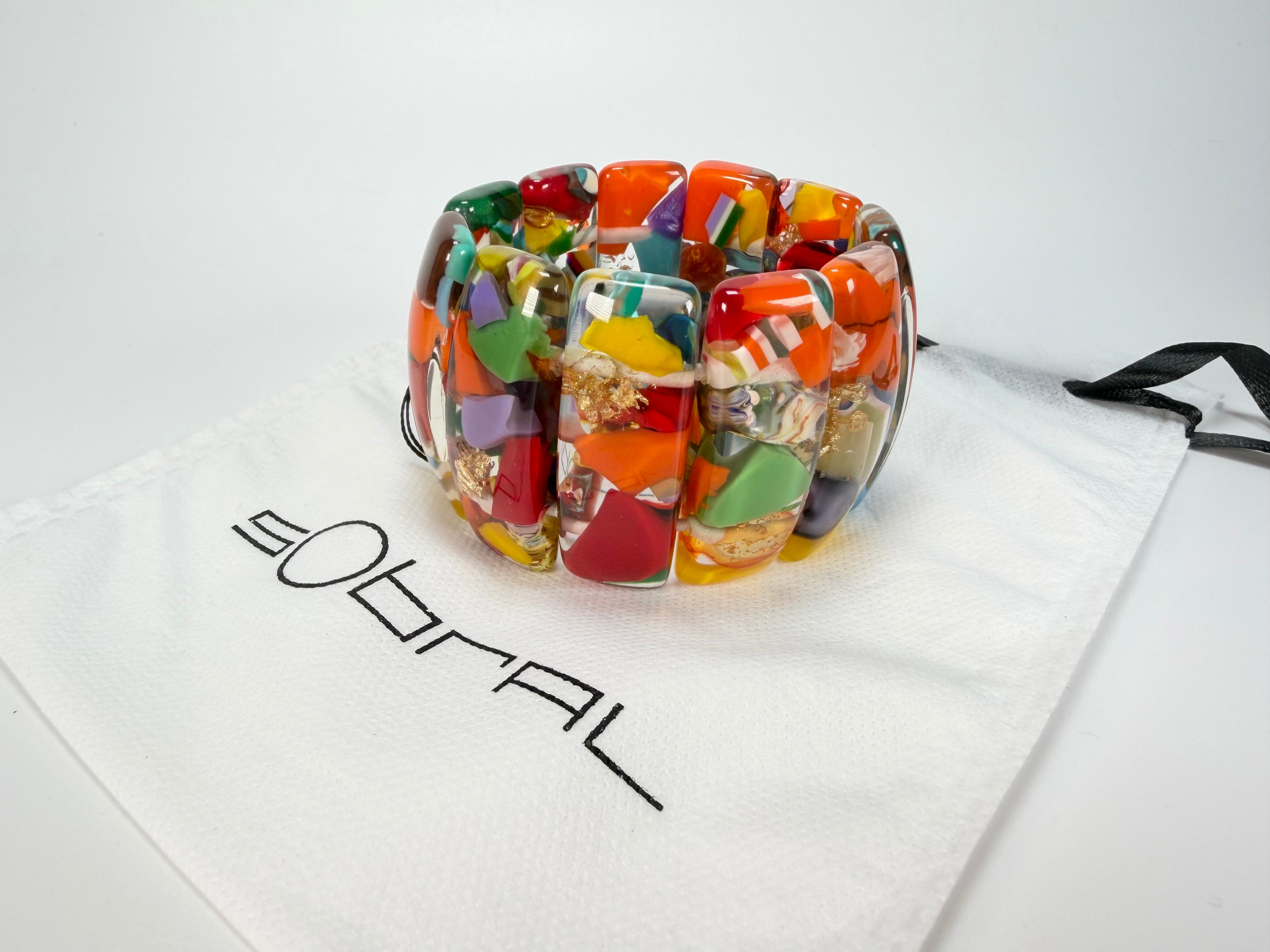 Sobral - Past Present "Sao Conrado" Elasticated Resin Bracelet ( 003283 )