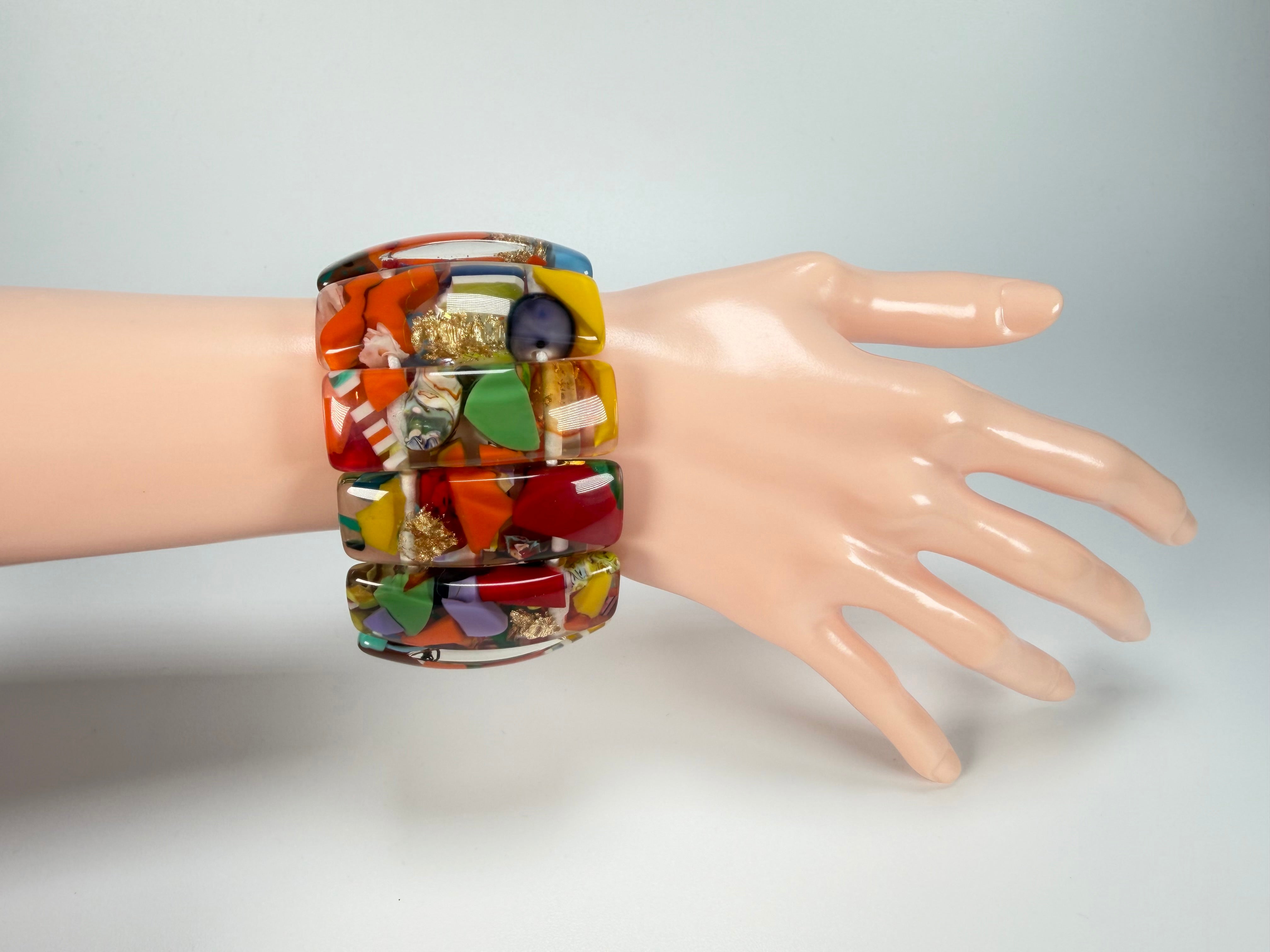 Sobral - Past Present "Sao Conrado" Elasticated Resin Bracelet ( 003283 )