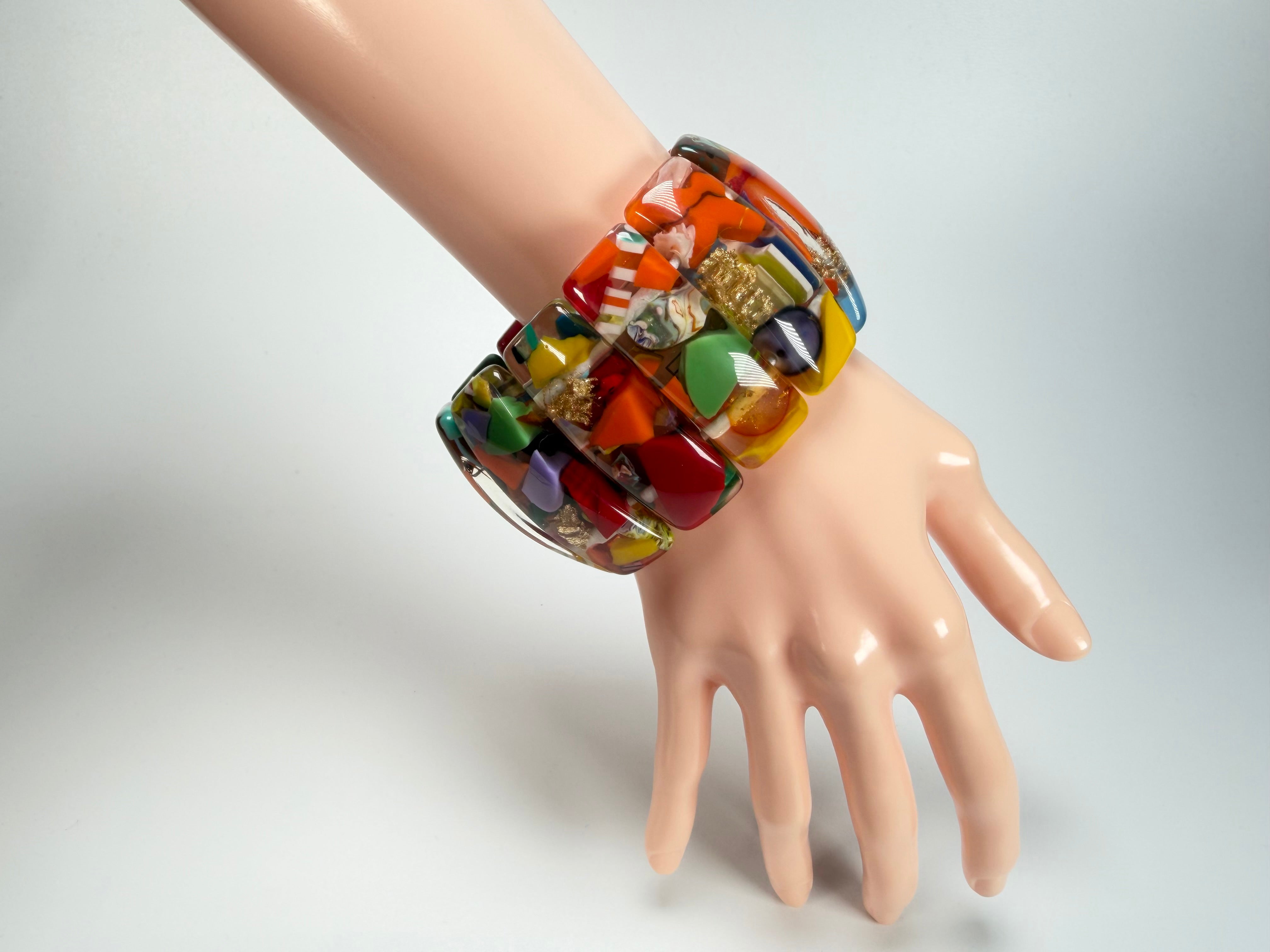 Sobral - Past Present "Sao Conrado" Elasticated Resin Bracelet ( 003283 )