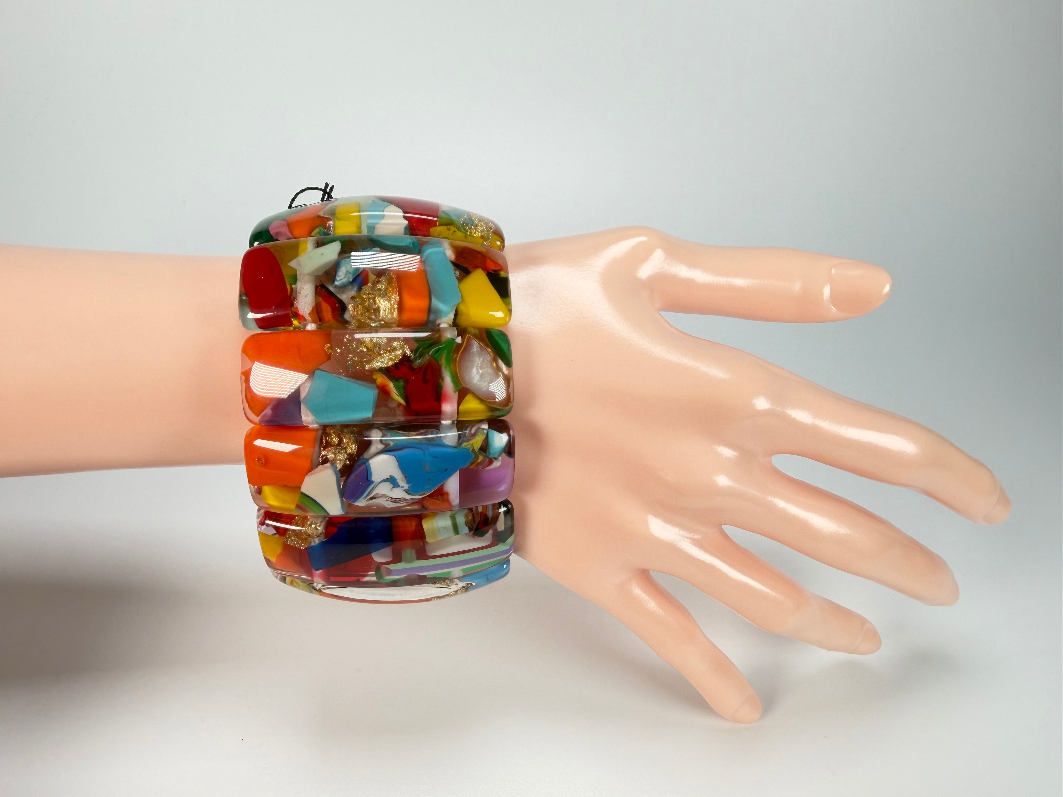 Sobral - Past Present "Sao Conrado" Elasticated Resin Bracelet ( 003283 )