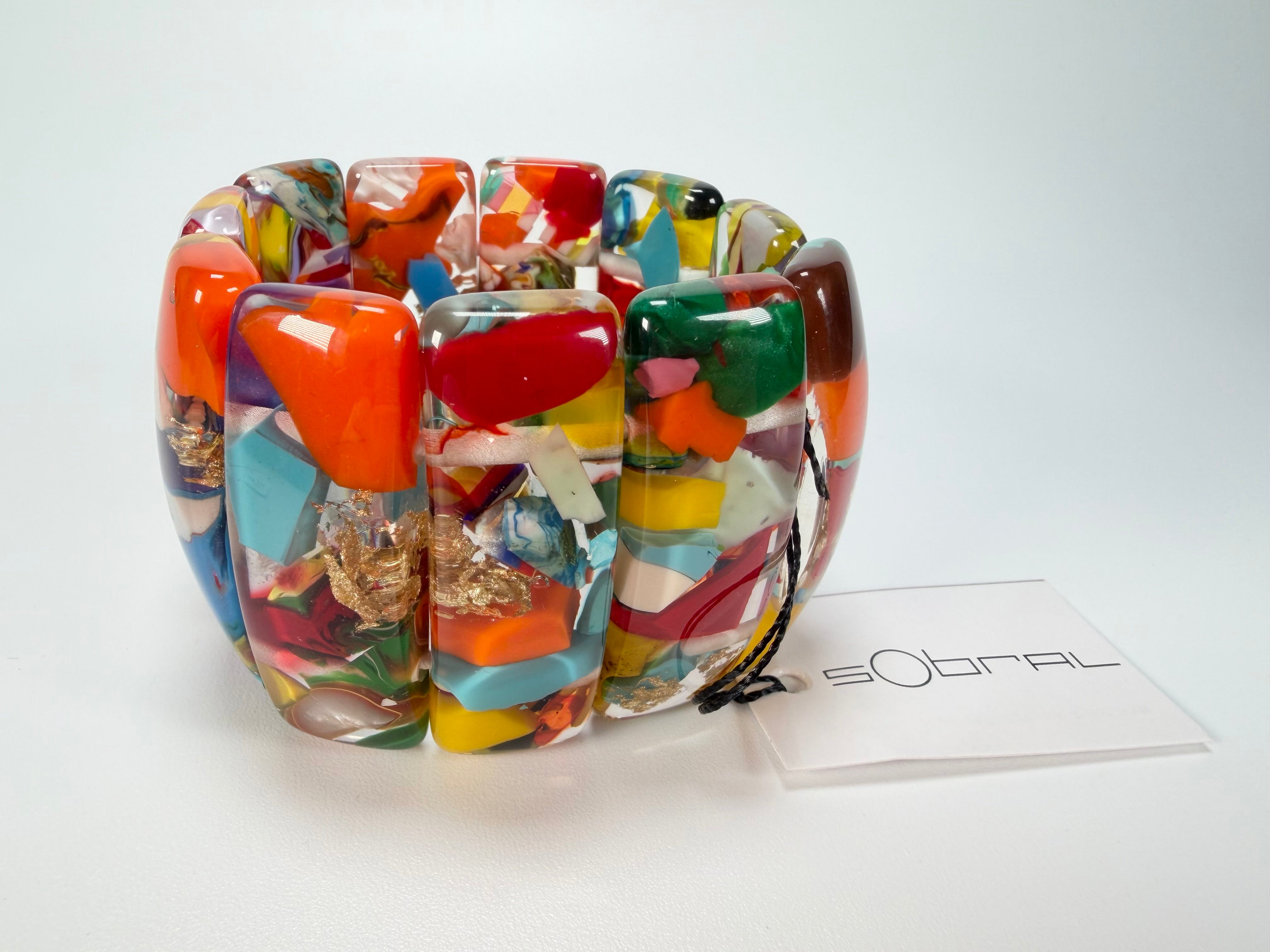 Sobral - Past Present "Sao Conrado" Elasticated Resin Bracelet ( 003283 )