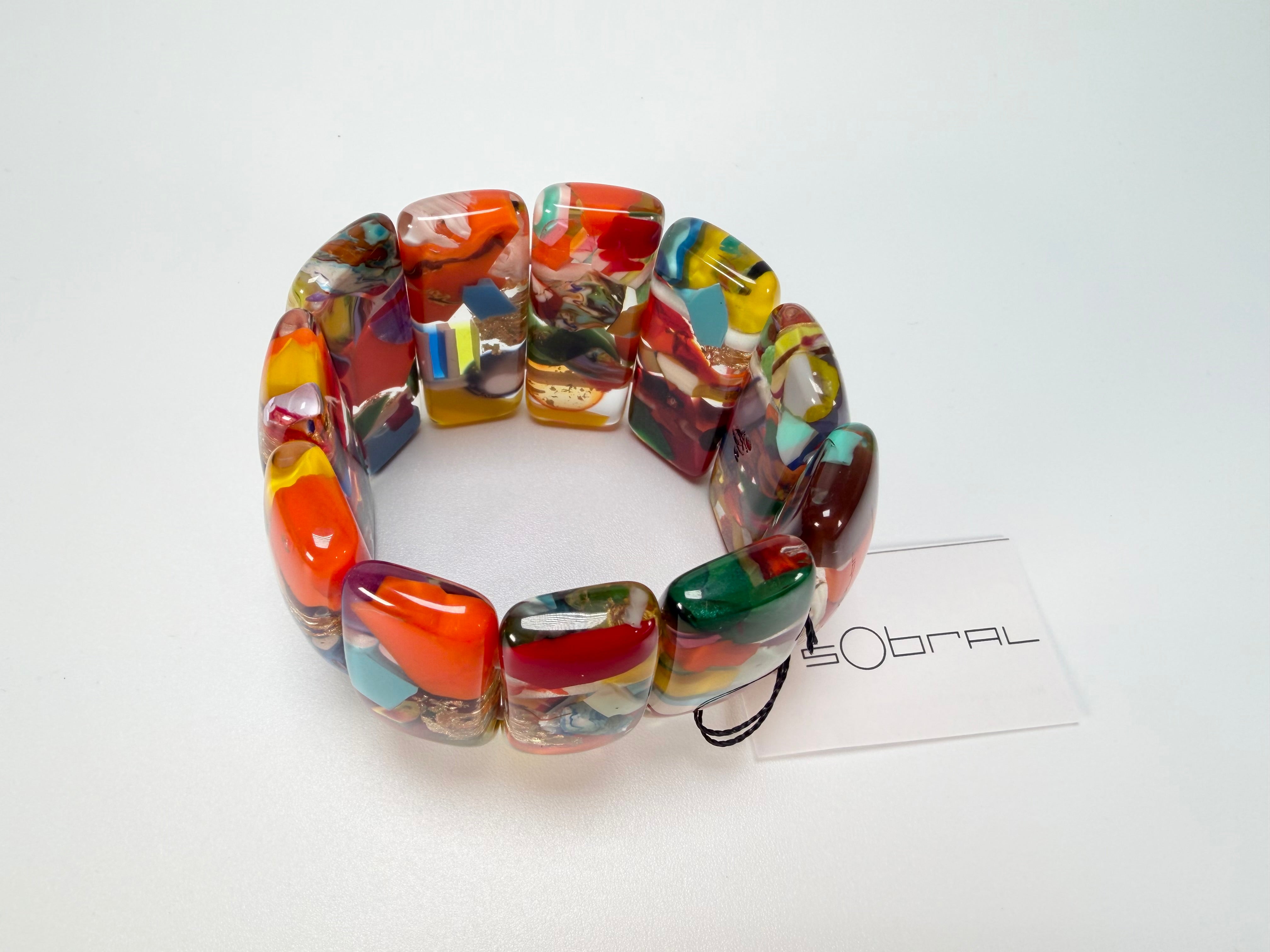 Sobral - Past Present "Sao Conrado" Elasticated Resin Bracelet ( 003283 )