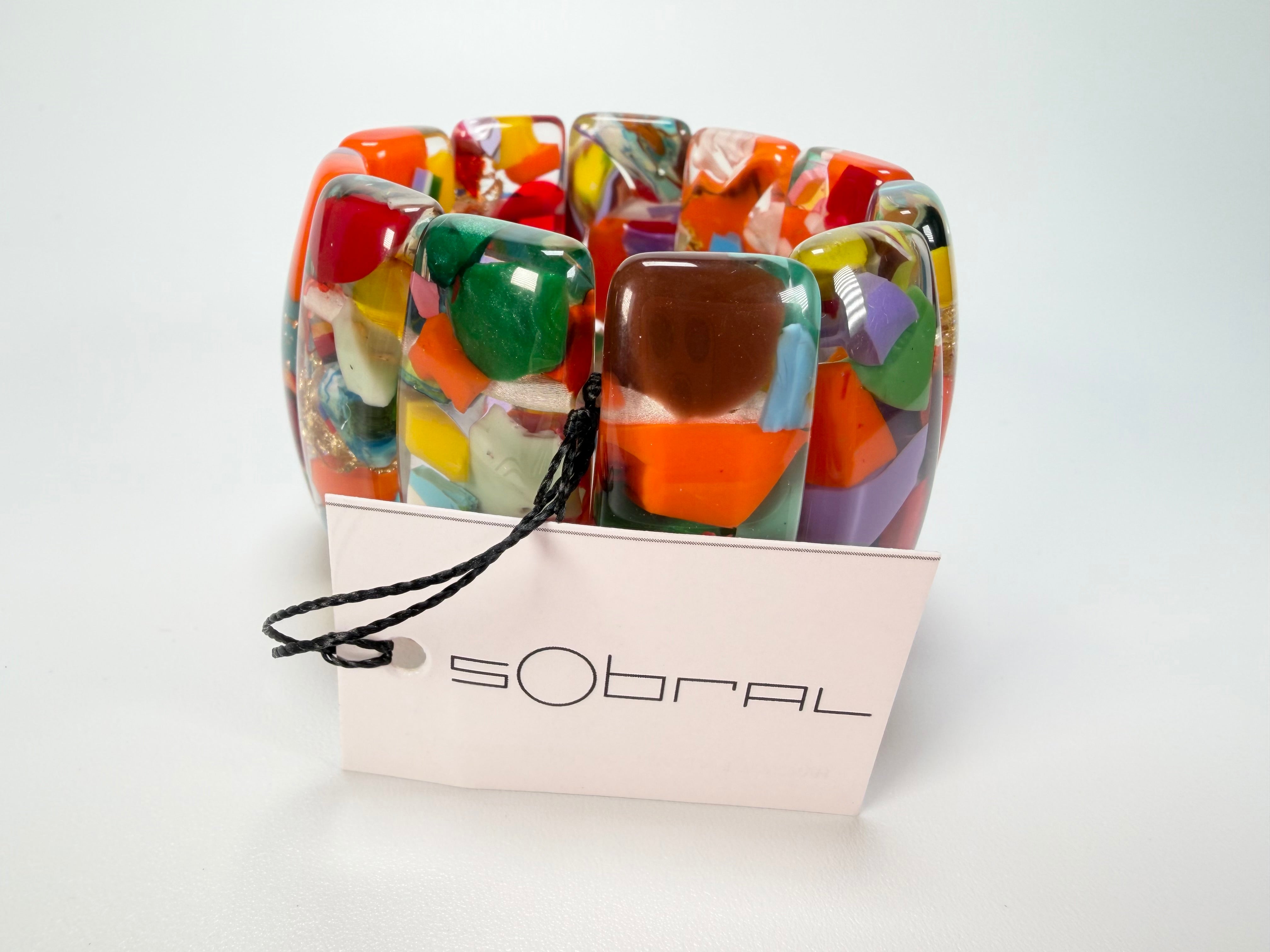 Sobral - Past Present "Sao Conrado" Elasticated Resin Bracelet ( 003283 )