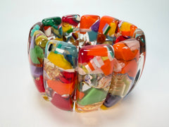 Sobral - Past Present "Sao Conrado" Elasticated Resin Bracelet ( 003283 )