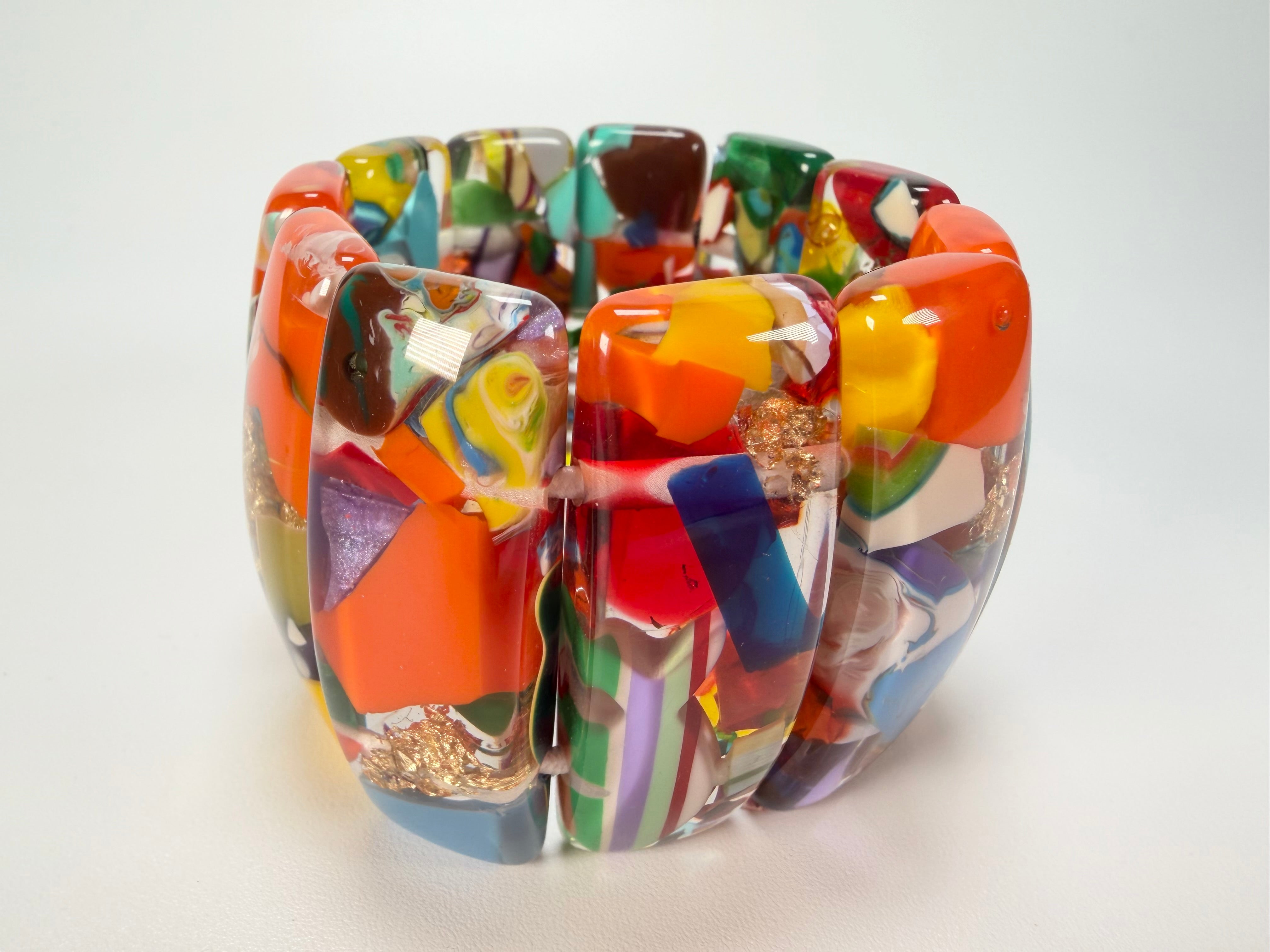 Sobral - Past Present "Sao Conrado" Elasticated Resin Bracelet ( 003283 )