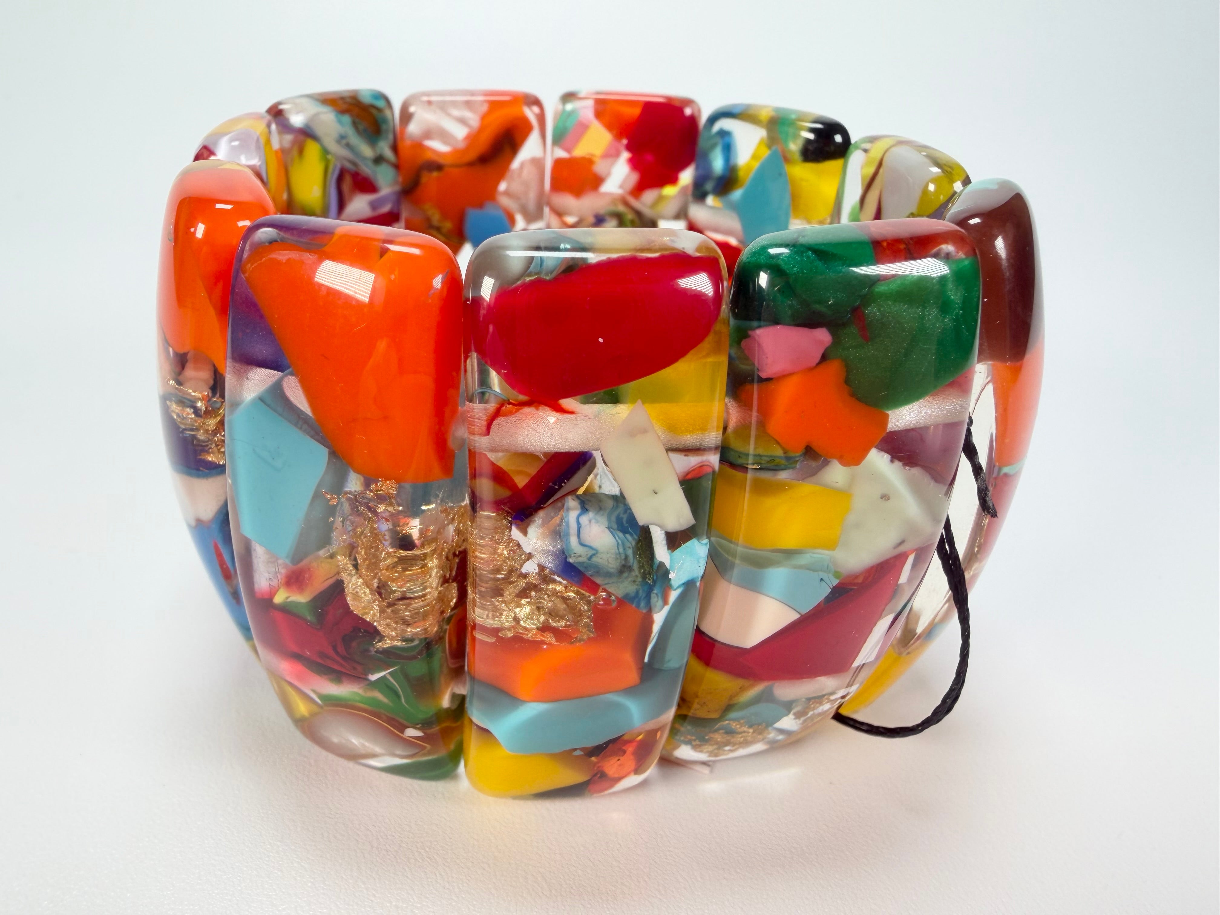 Sobral - Past Present "Sao Conrado" Elasticated Resin Bracelet ( 003283 )