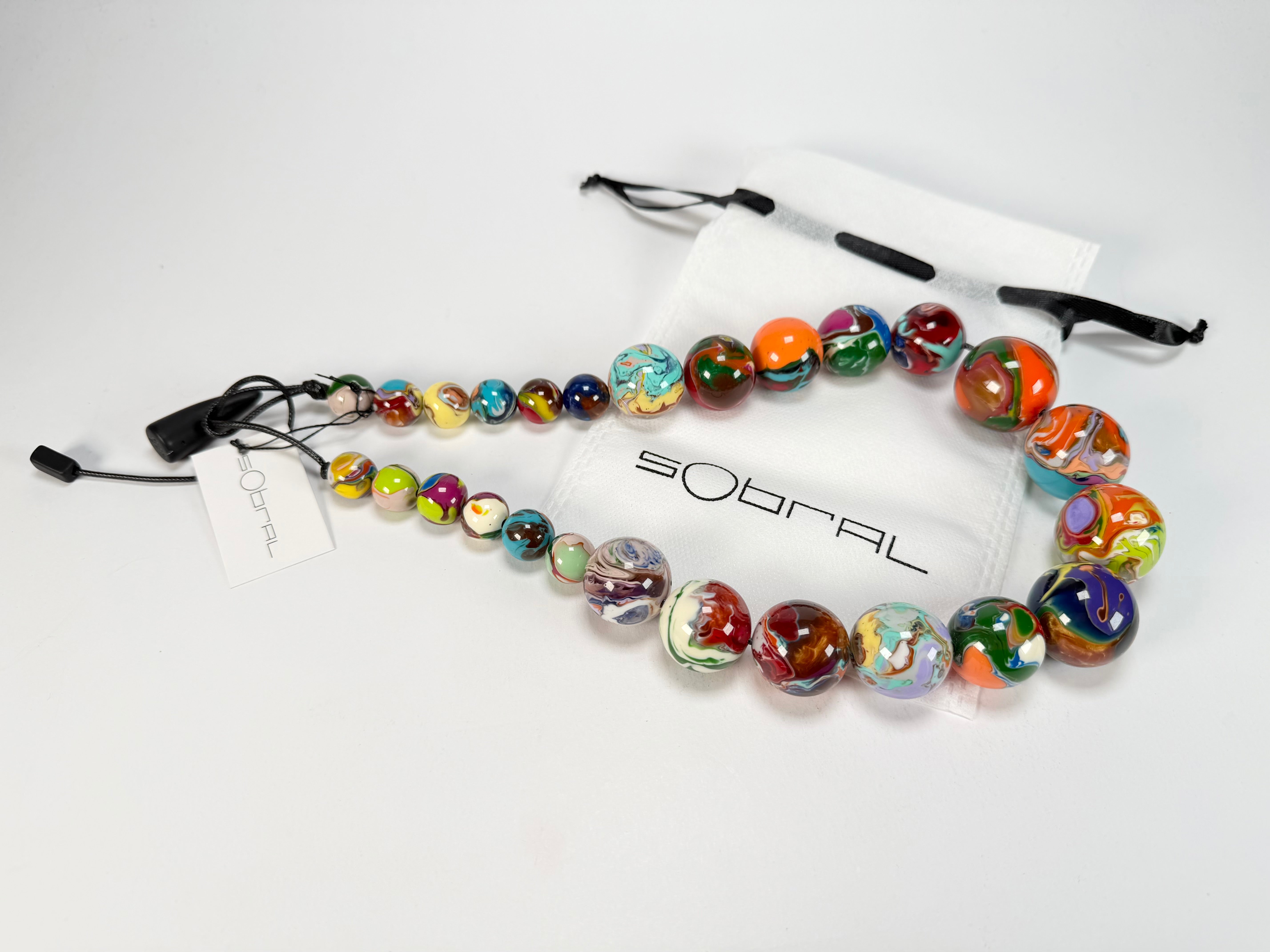 Sobral - Planets "Jupiter" Pollock Resin Necklace ( 005453 )