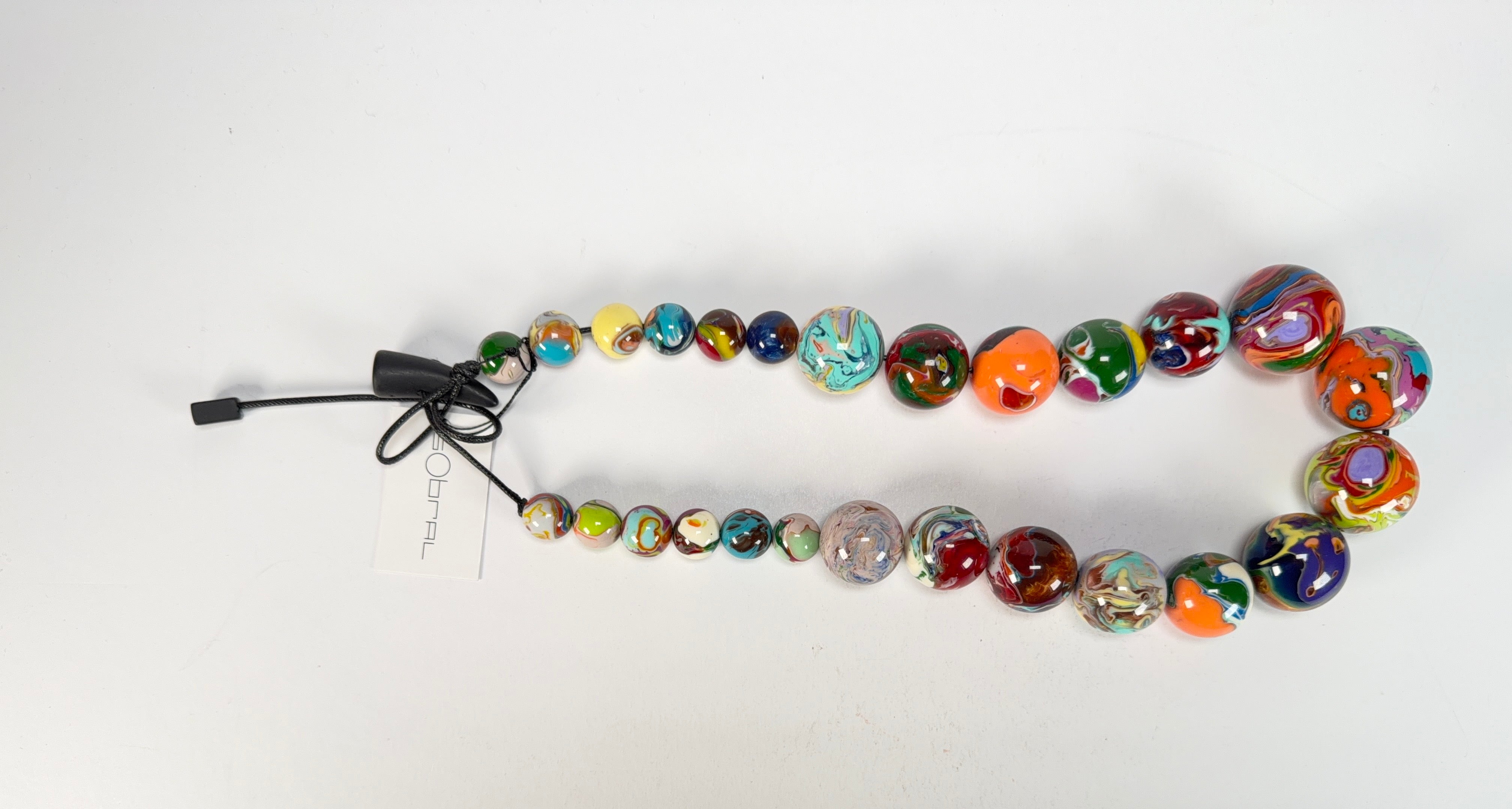 Sobral - Planets "Jupiter" Pollock Resin Necklace ( 005453 )
