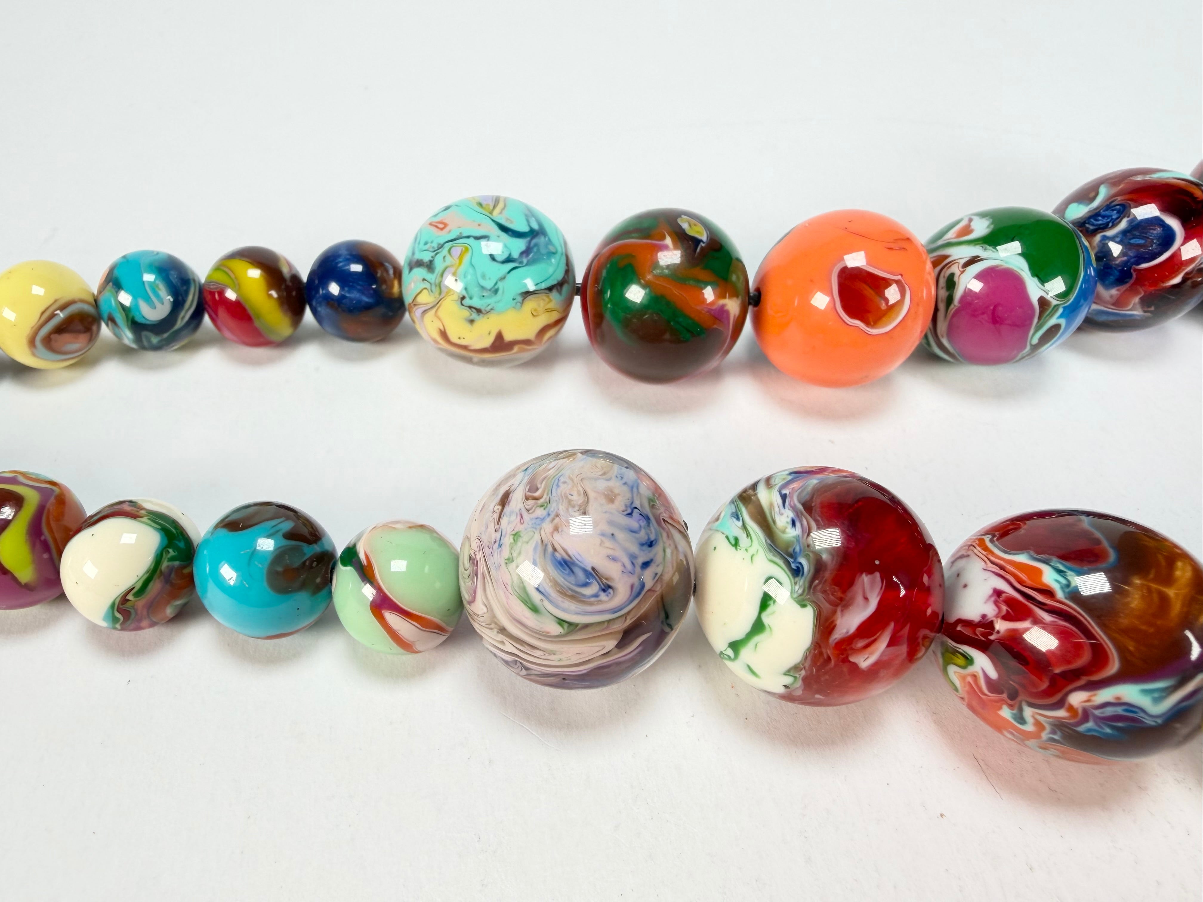 Sobral - Planets "Jupiter" Pollock Resin Necklace ( 005453 )