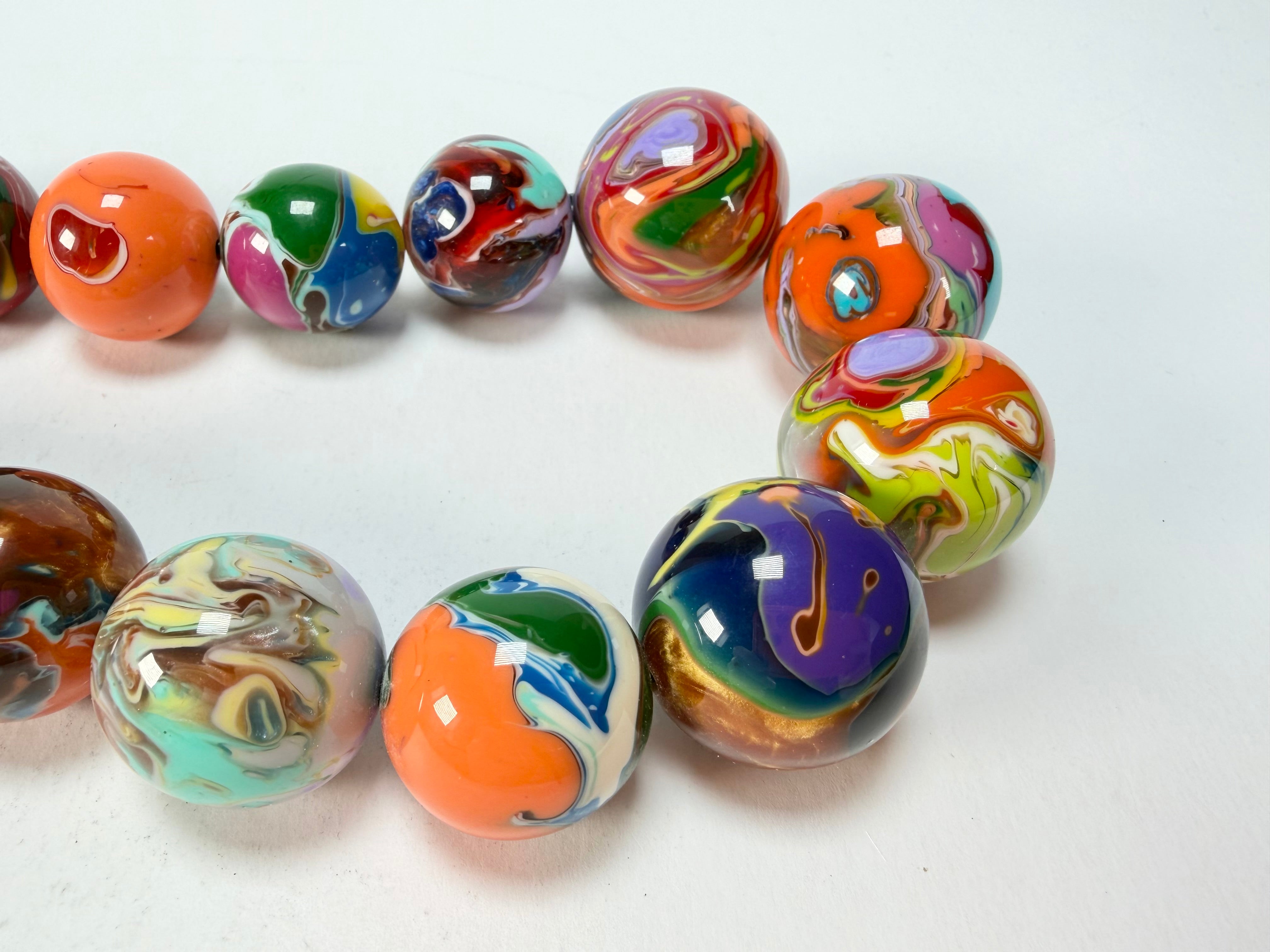 Sobral - Planets "Jupiter" Pollock Resin Necklace ( 005453 )