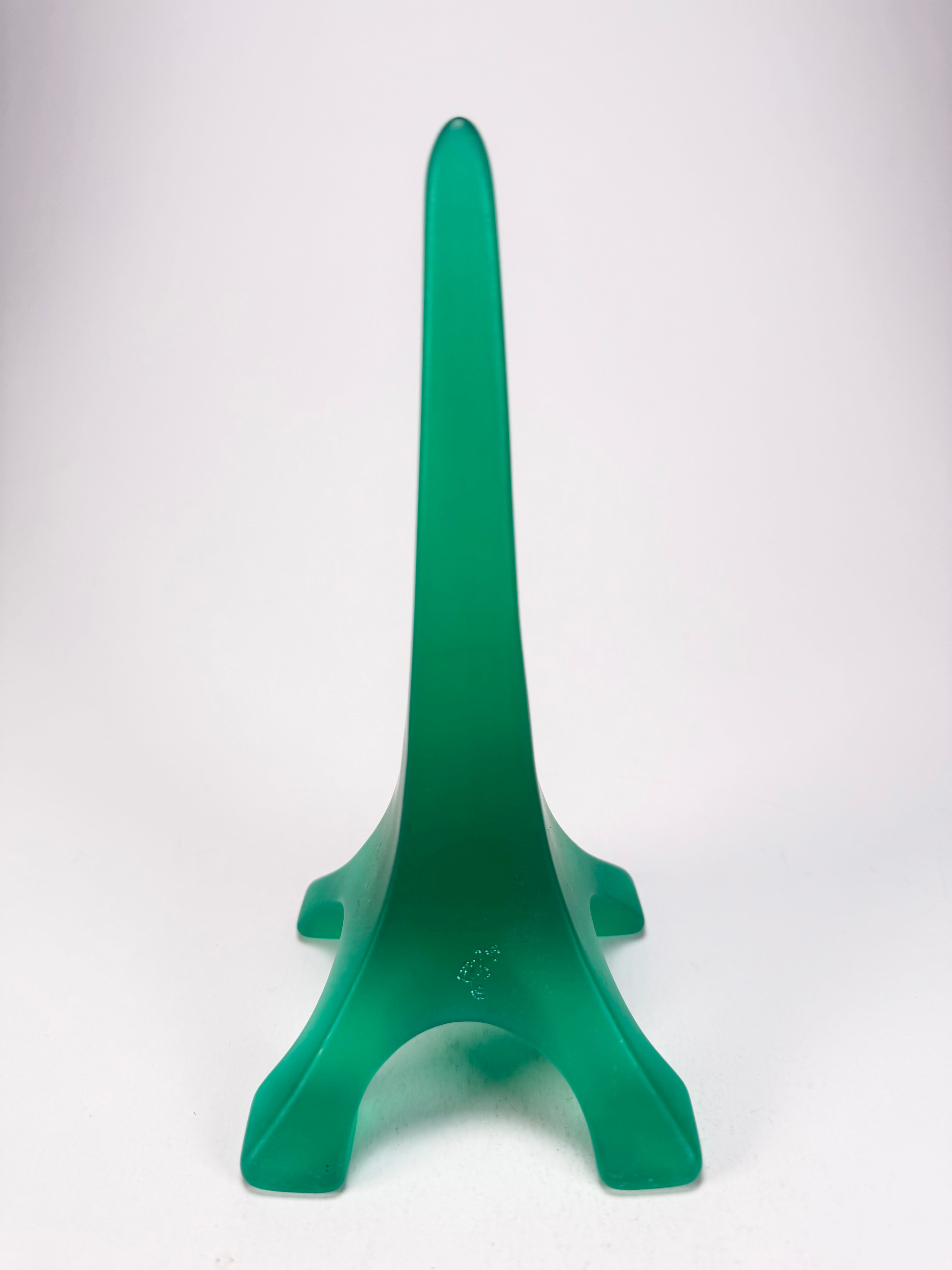 Sobral - Landmark "Eiffel Tower" Green Frost Large 18cm Statue Ornament ( 000745 )