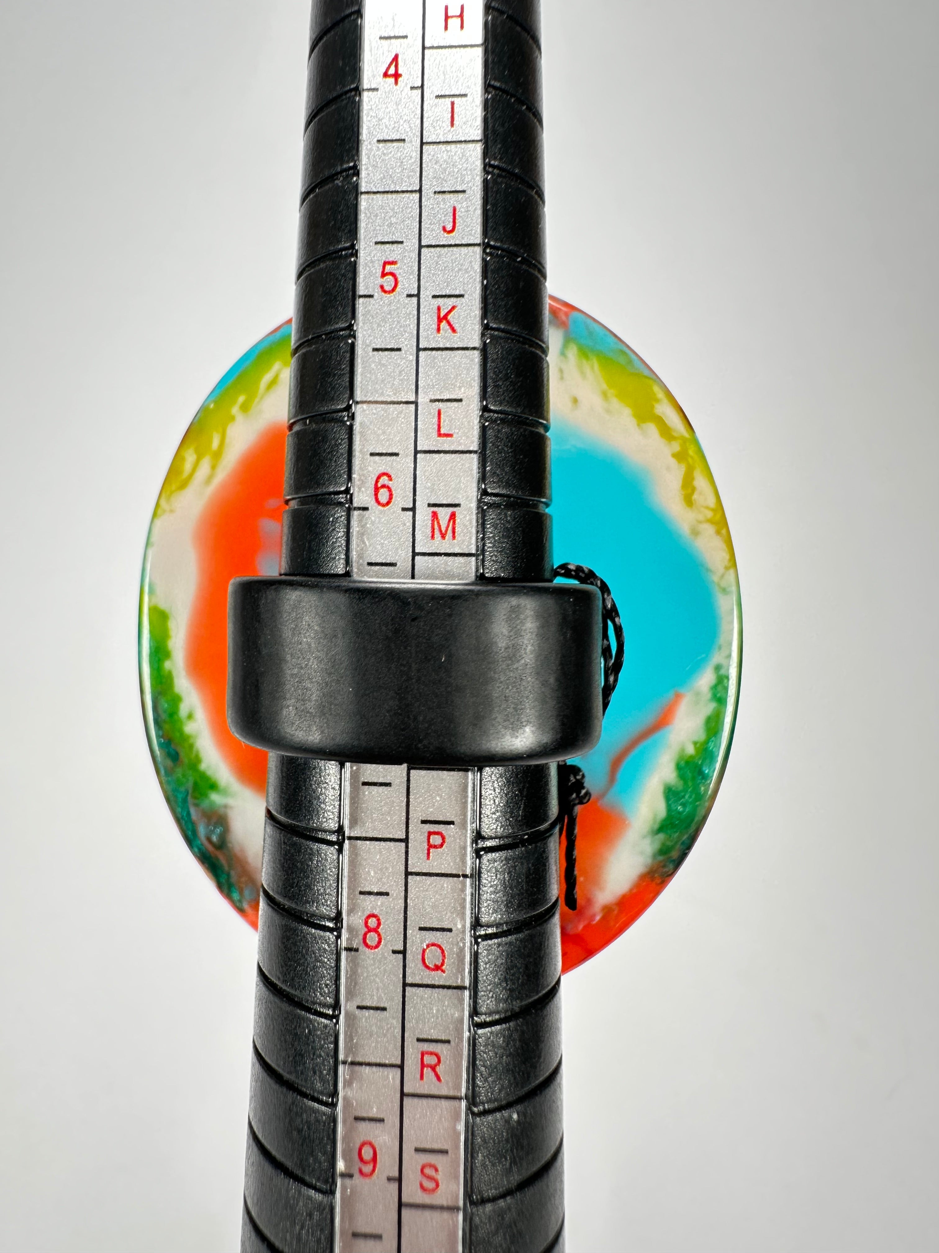 Sobral - Multi-Colour "Munique" K.Polido Resin Ring ( 005145 ) - Size UK N / US 6.5