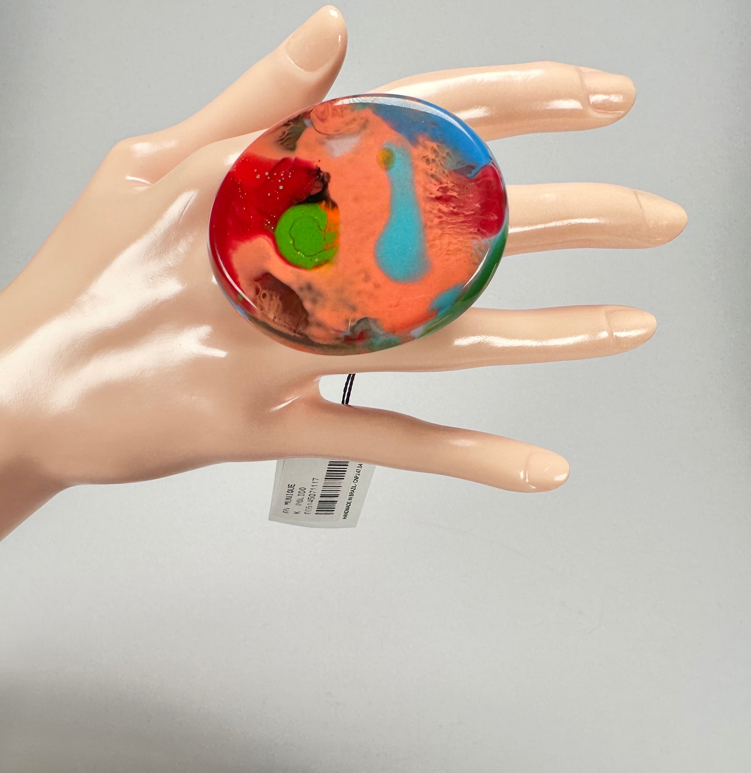 Sobral - Multi-Colour "Munique" K.Polido Resin Ring ( 005145 ) - Size UK N / US 6.5