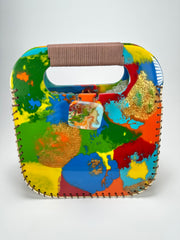 Sobral - Multi-Colour "Nova " Pollock Resin Handbag ( 005446 )