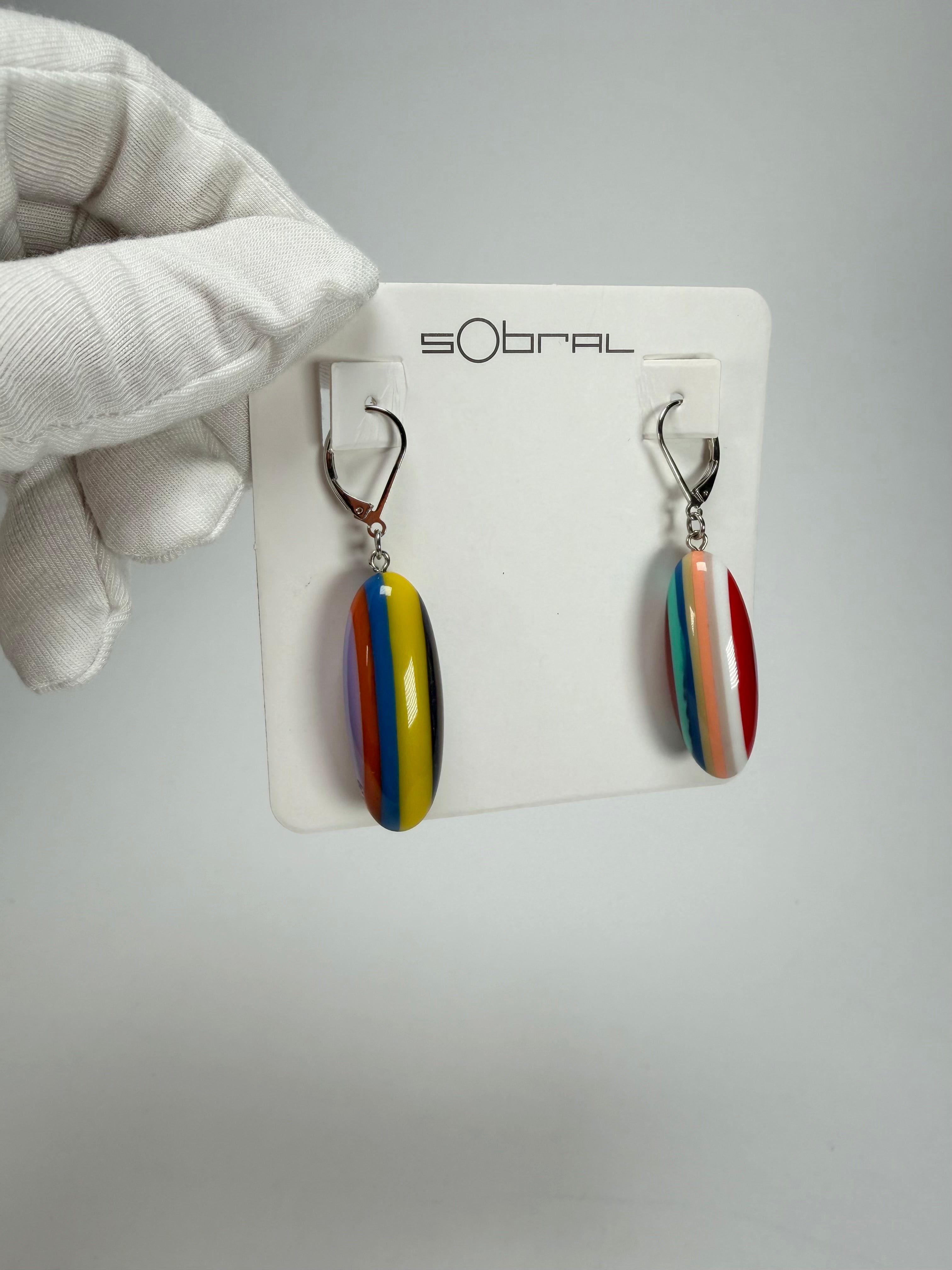 Sobral - Pop Art "Andy" Resin Earrings ( 005468 )