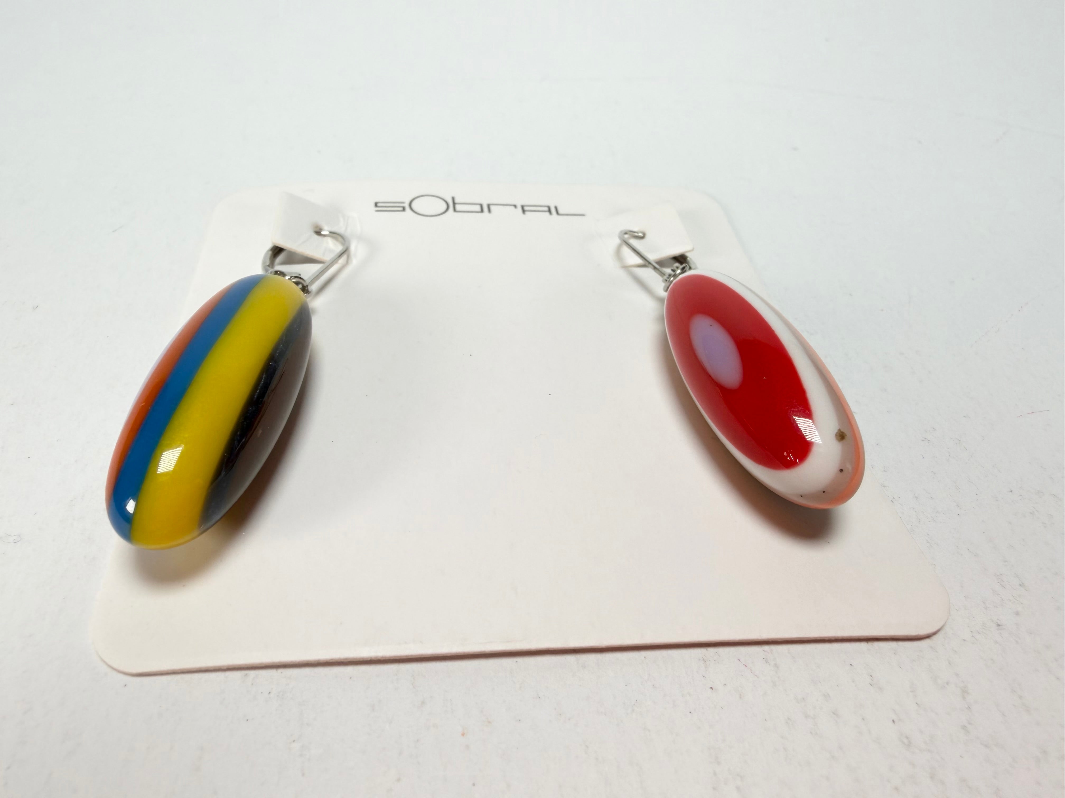 Sobral - Pop Art "Andy" Resin Earrings ( 005468 )