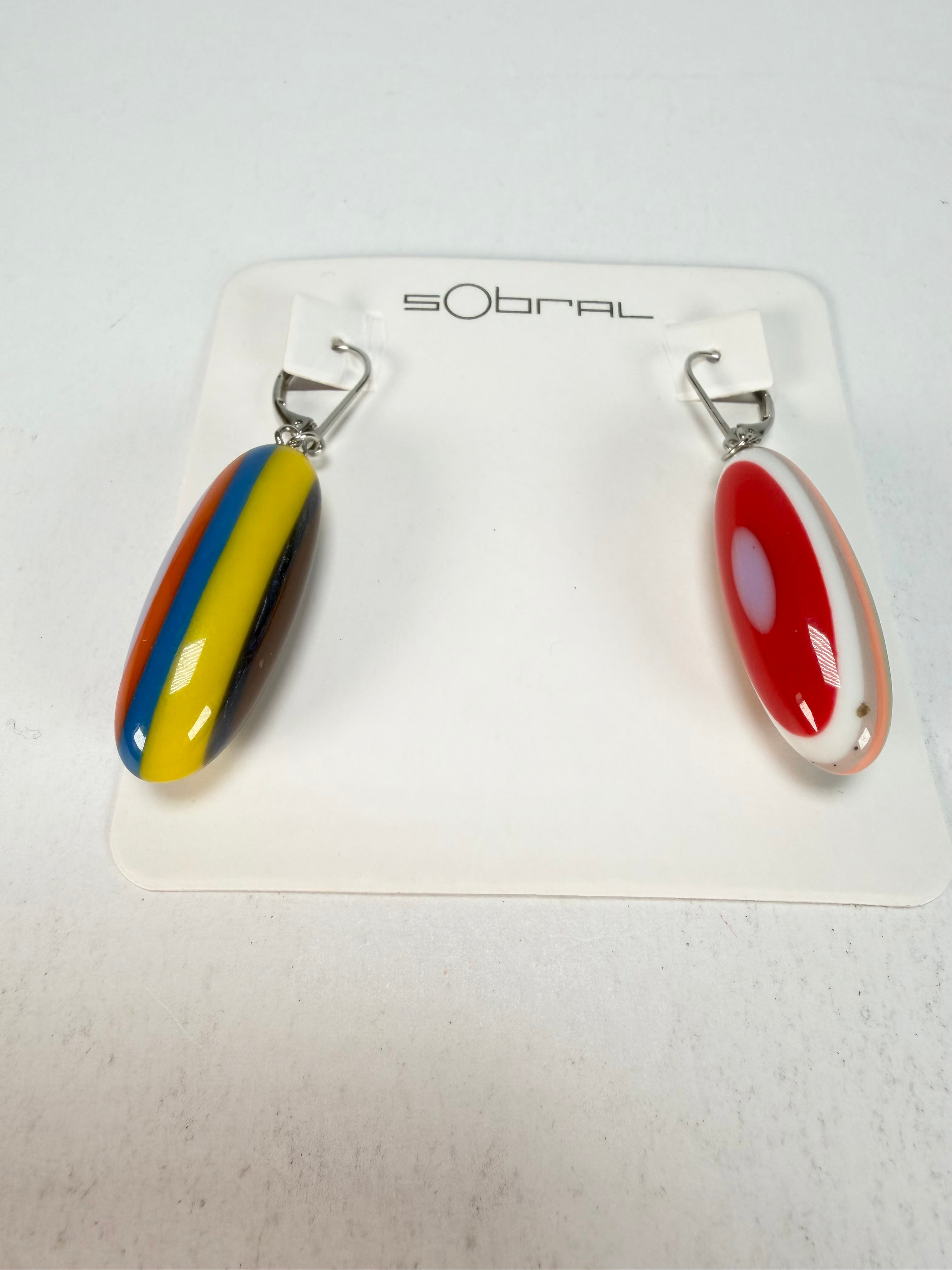 Sobral - Pop Art "Andy" Resin Earrings ( 005468 )