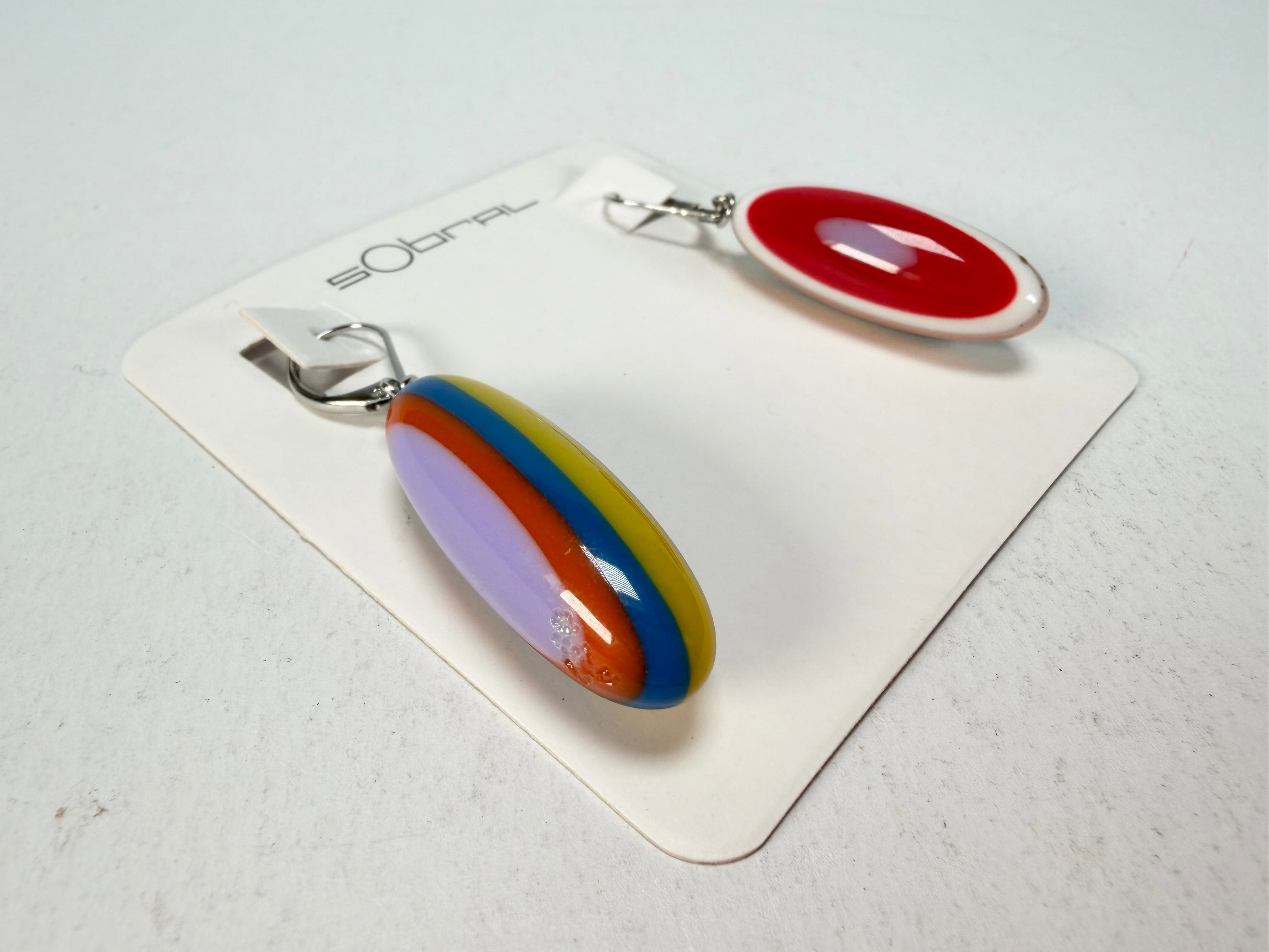 Sobral - Pop Art "Andy" Resin Earrings ( 005468 )