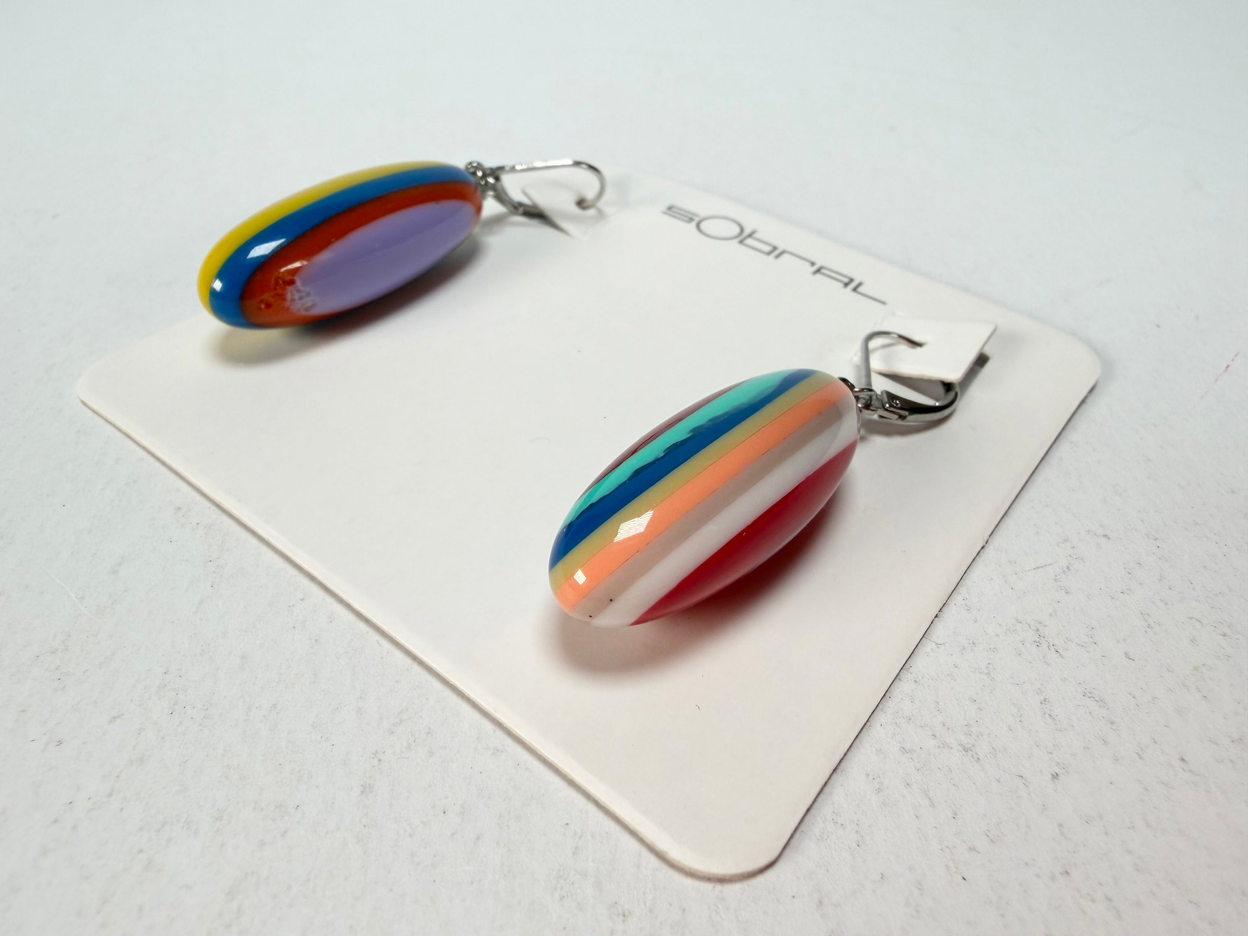 Sobral - Pop Art "Andy" Resin Earrings ( 005468 )