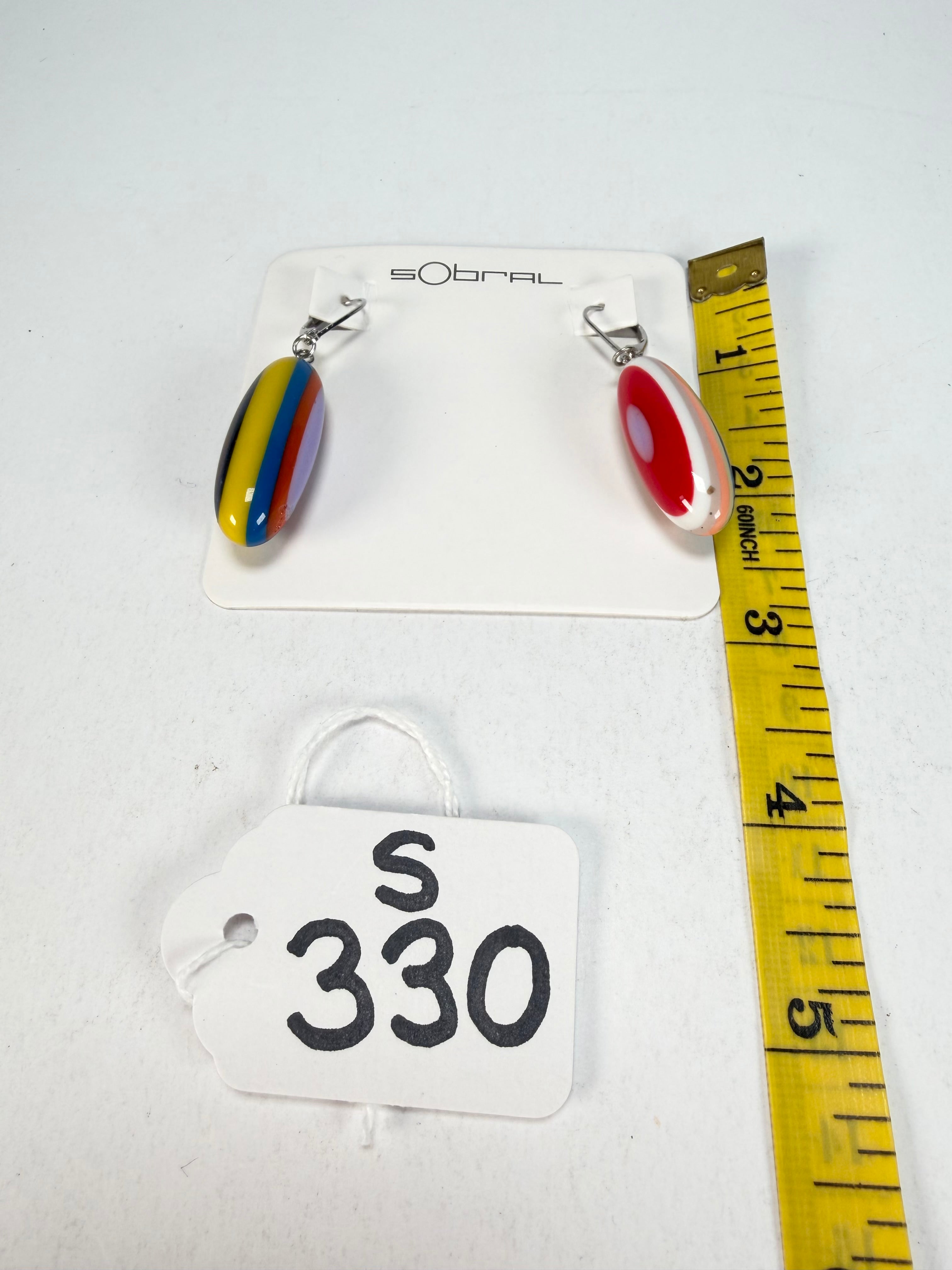 Sobral - Pop Art "Andy" Resin Earrings ( 005468 )