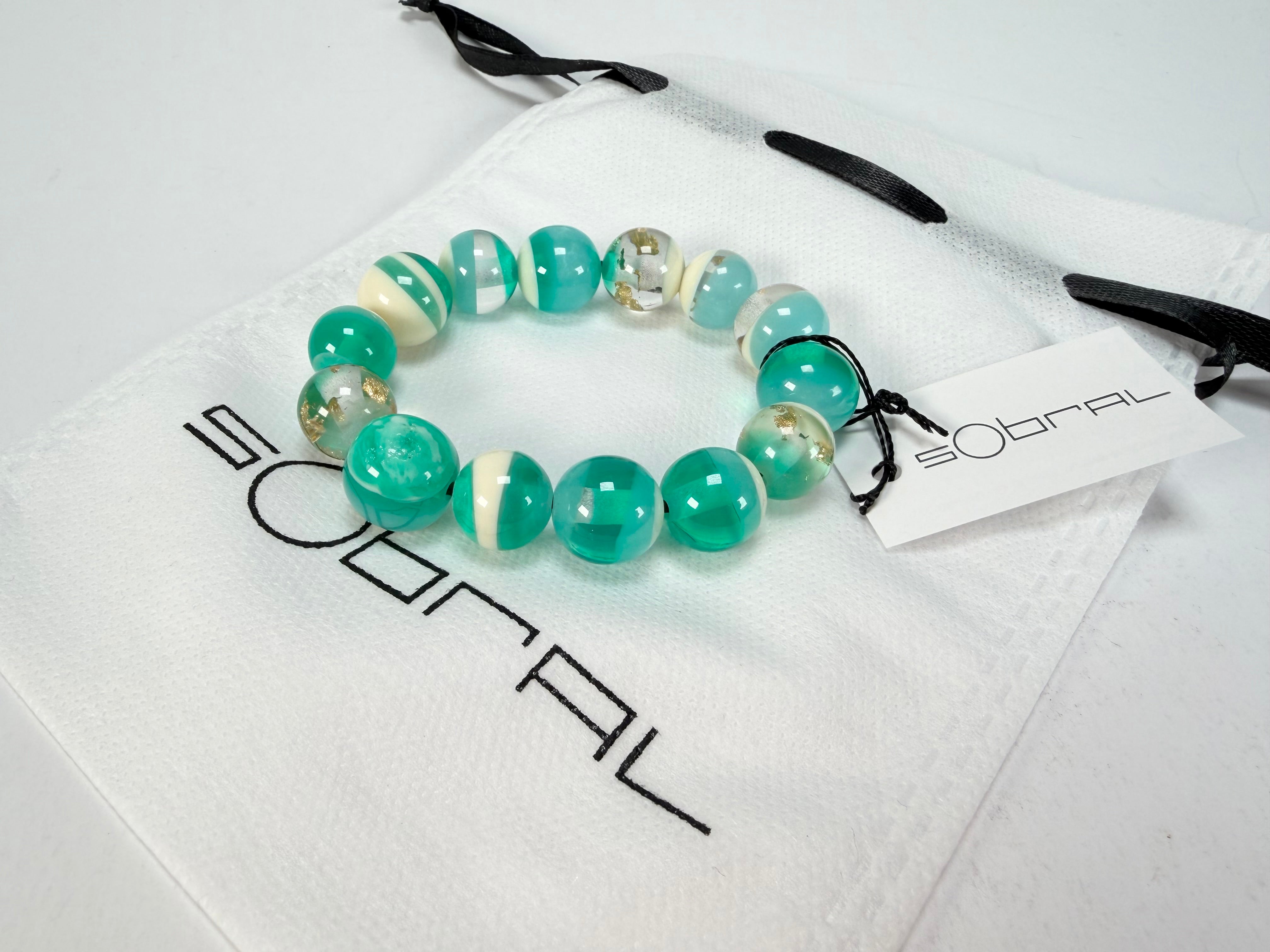 Sobral - Planets "Orbitalis" Neptune Elasticated Resin Bracelet ( 005454 )