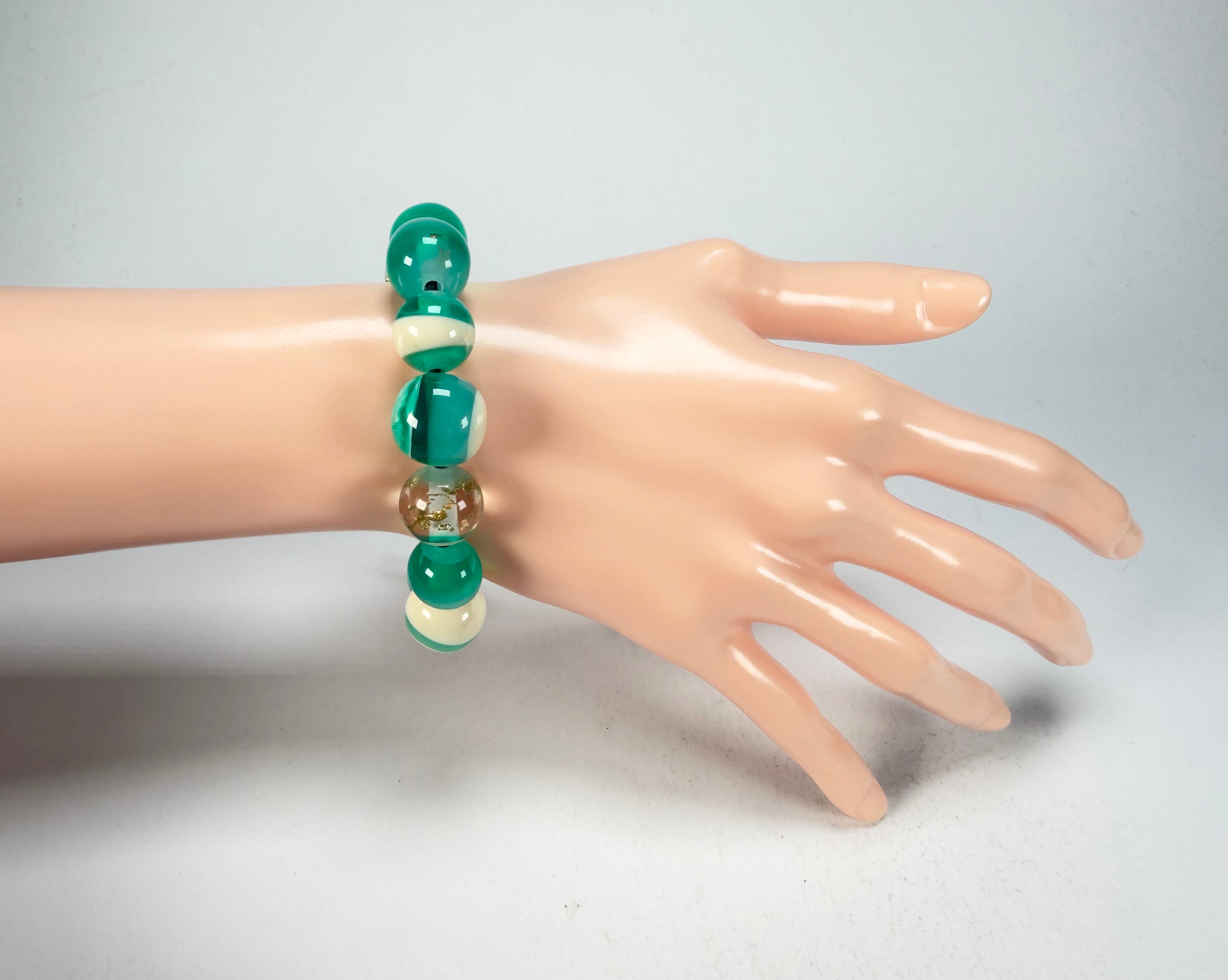 Sobral - Planets "Orbitalis" Neptune Elasticated Resin Bracelet ( 005454 )
